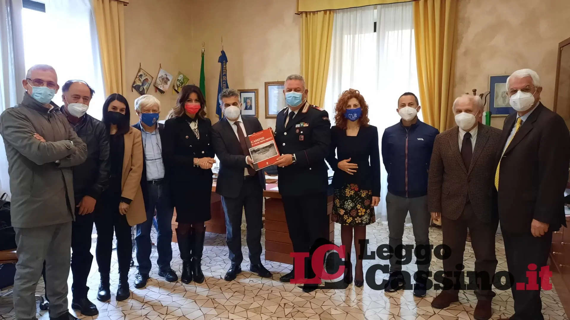 Il Luogotenente Raucci saluta la città di Cassino