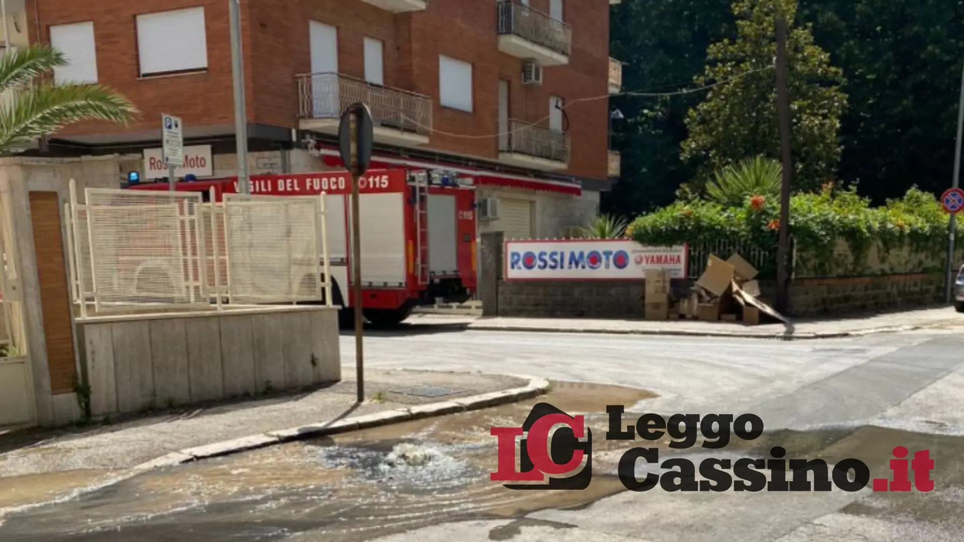 Fogna esplosa a Cassino: problema risolto