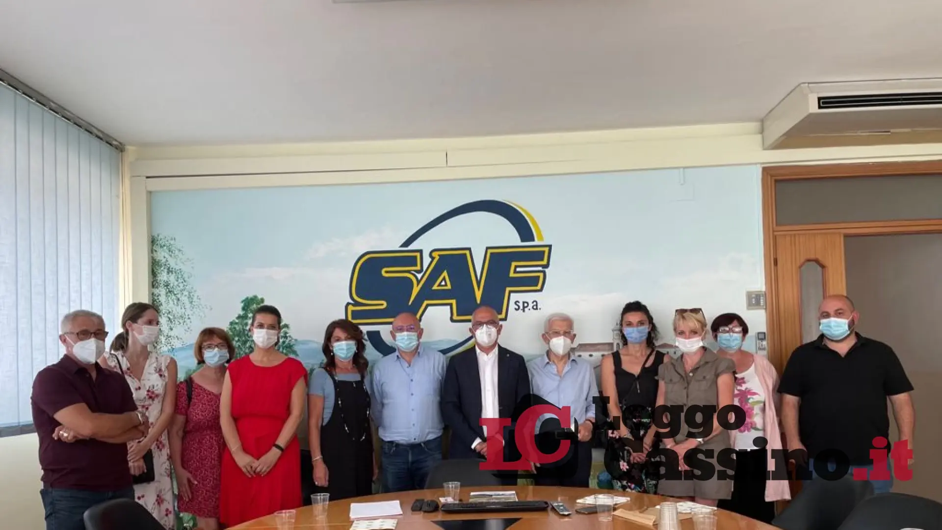 Delegazione francese in visita alla Saf.  Sistemi di gestione rifiuti a confronto