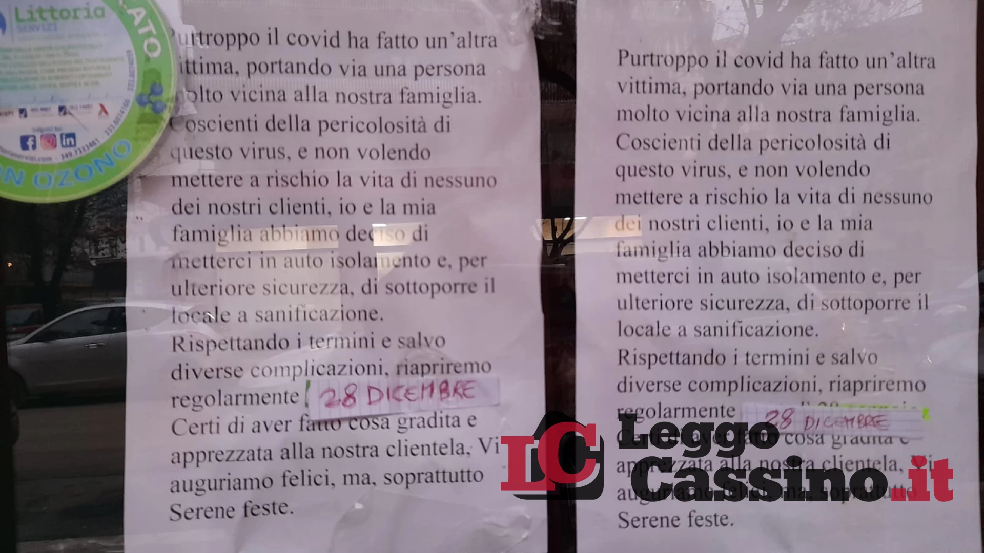 "Chiudiamo il negozio per non mettere a rischio i nostri clienti"