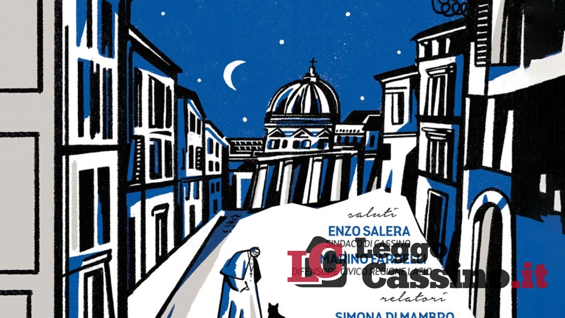 Flavio Insinna presenta il libro "Il gatto del Papa" a Cassino