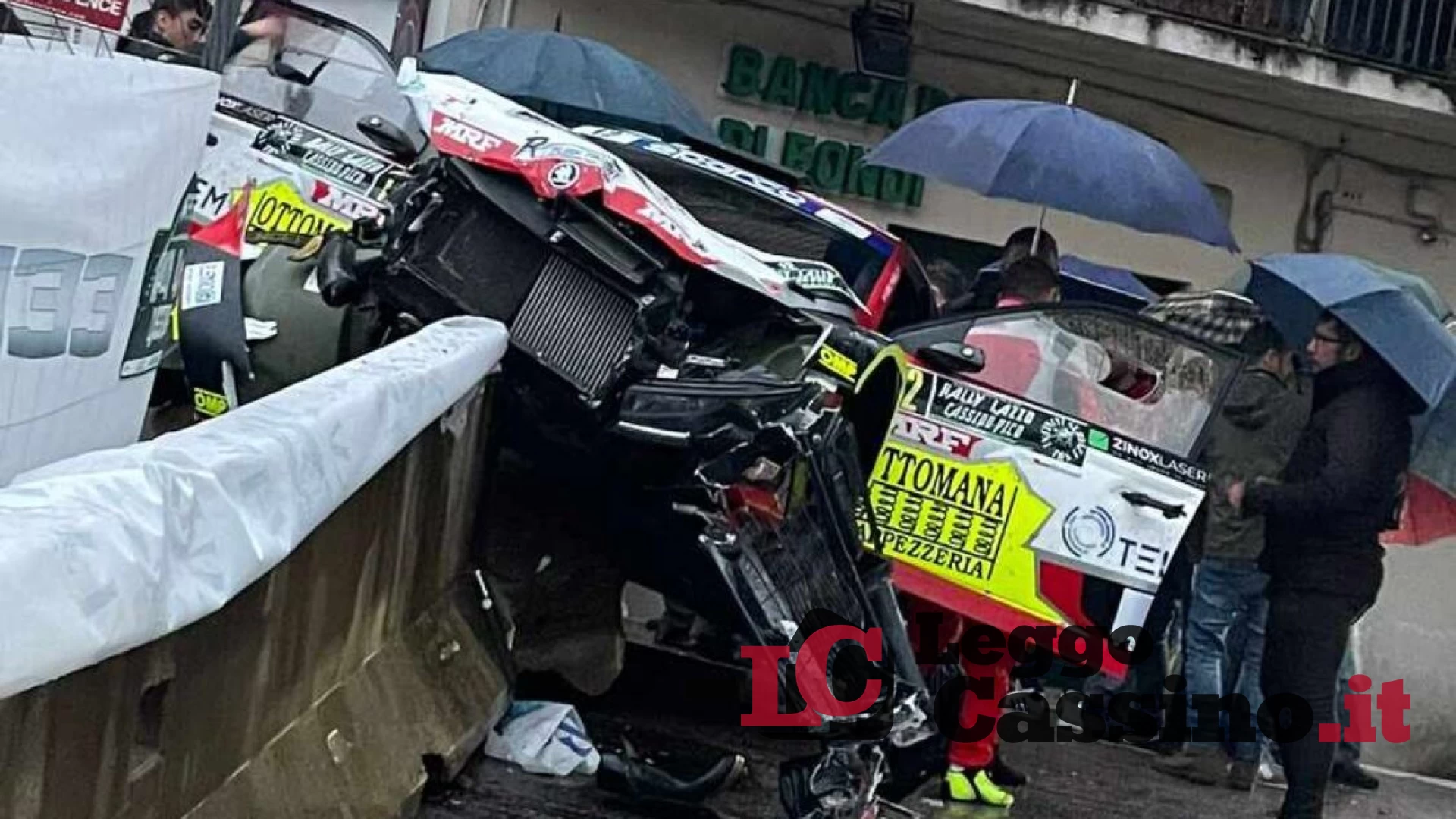 Rally Cassino-Pico, tragedia sfiorata: investito un commissario