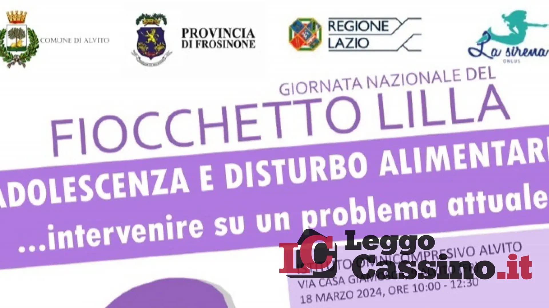 Giornata Nazionale del fiocchetto lilla 2024
