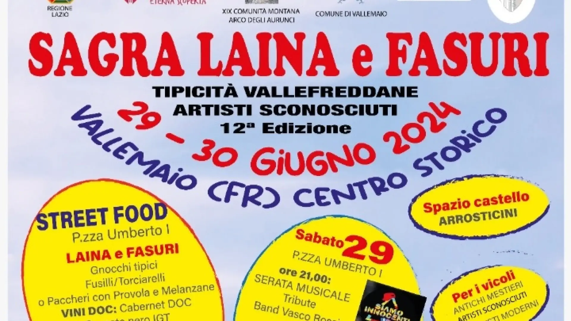 A Vallemaio la “Sagra laina e fasuri”