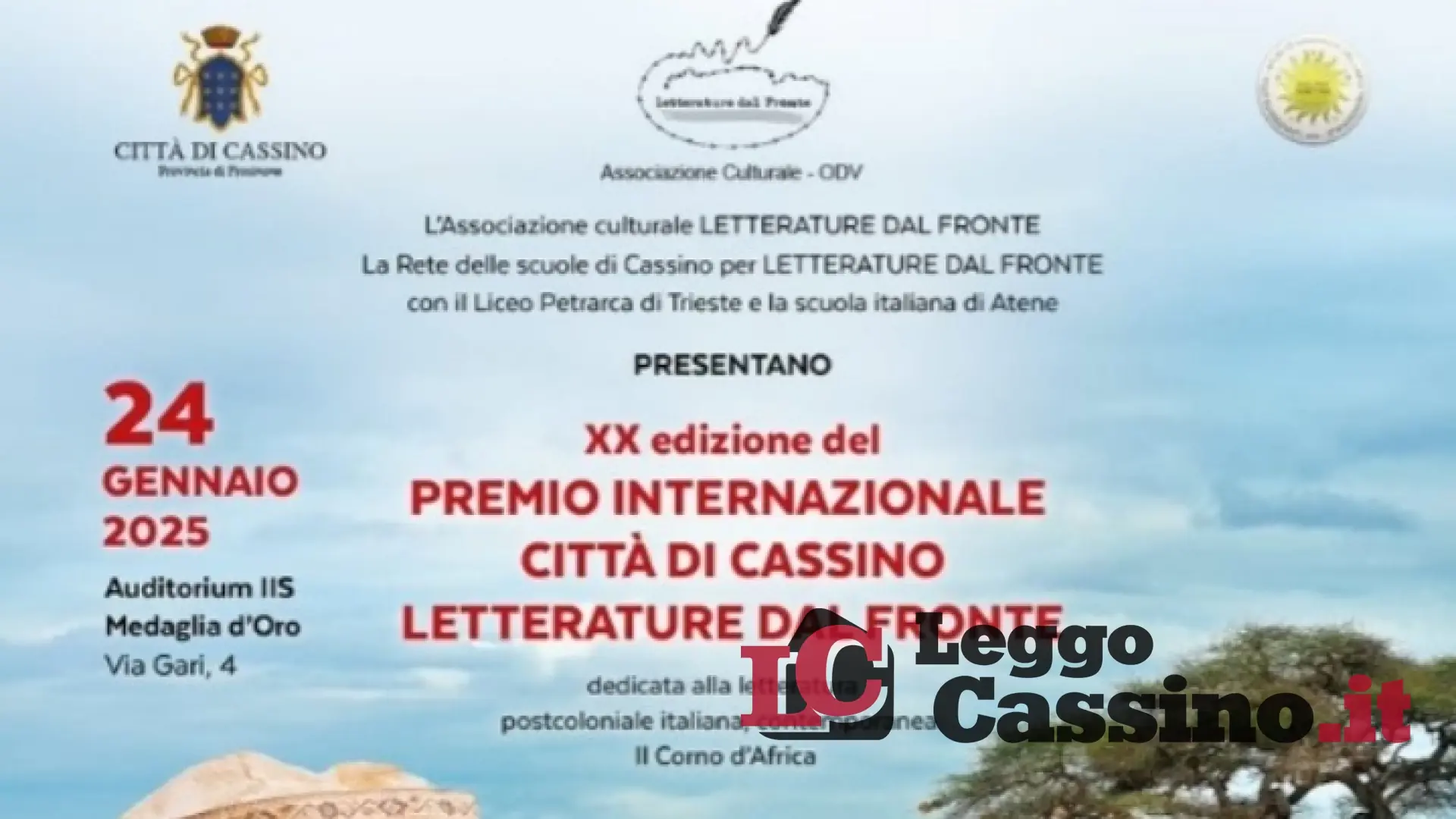 Ecco la XX edizione del Premio  Internazionale Letterature dal Fronte