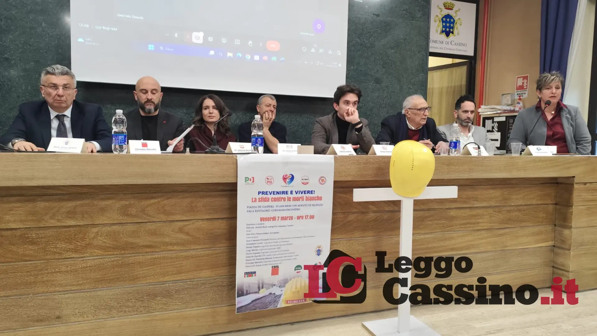 Cassino unita contro le morti bianche: un percorso condiviso per la sicurezza sul lavoro