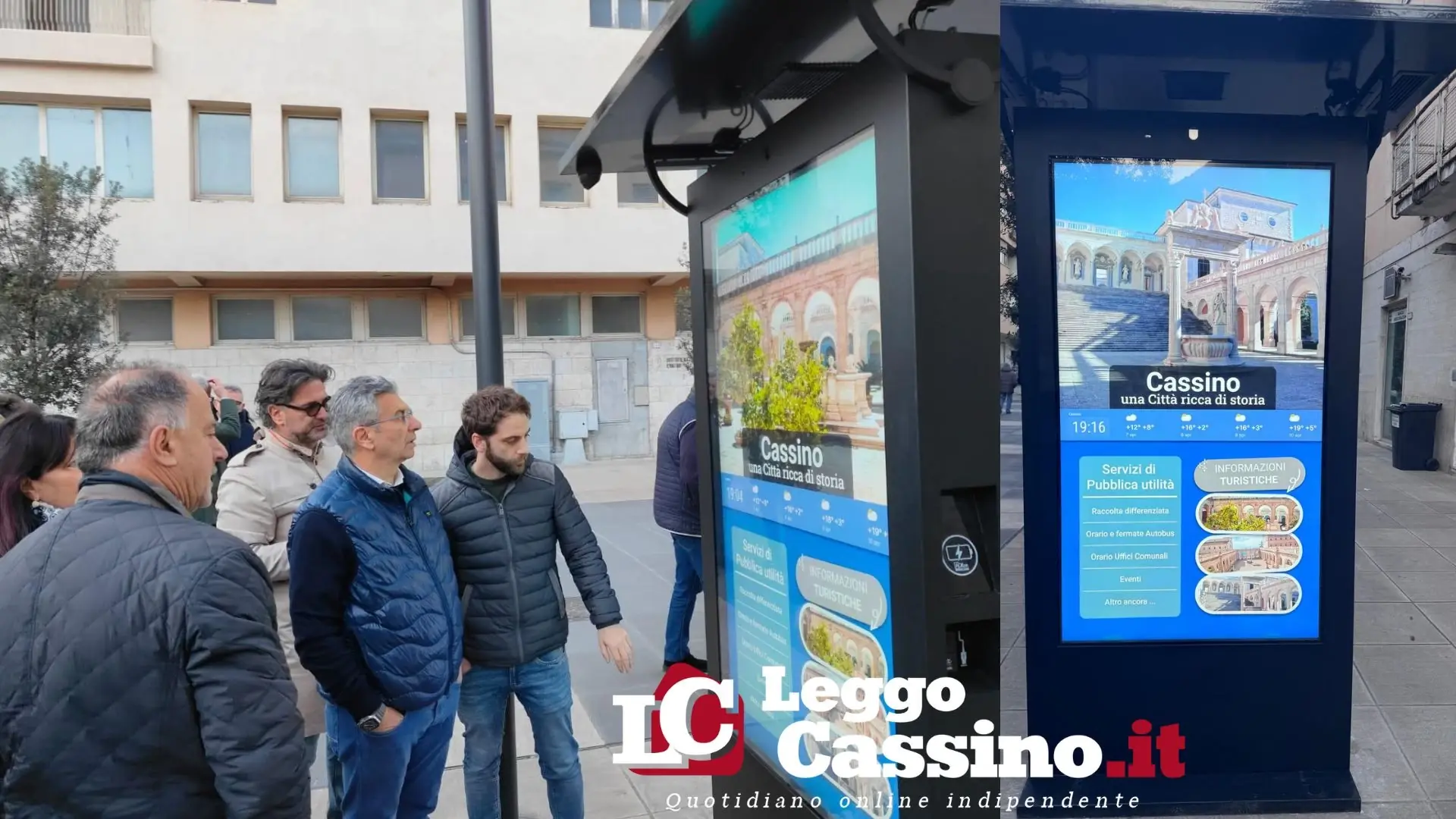 Rivoluzione digitale a Cassino: un totem intelligente con ricarica green per la città