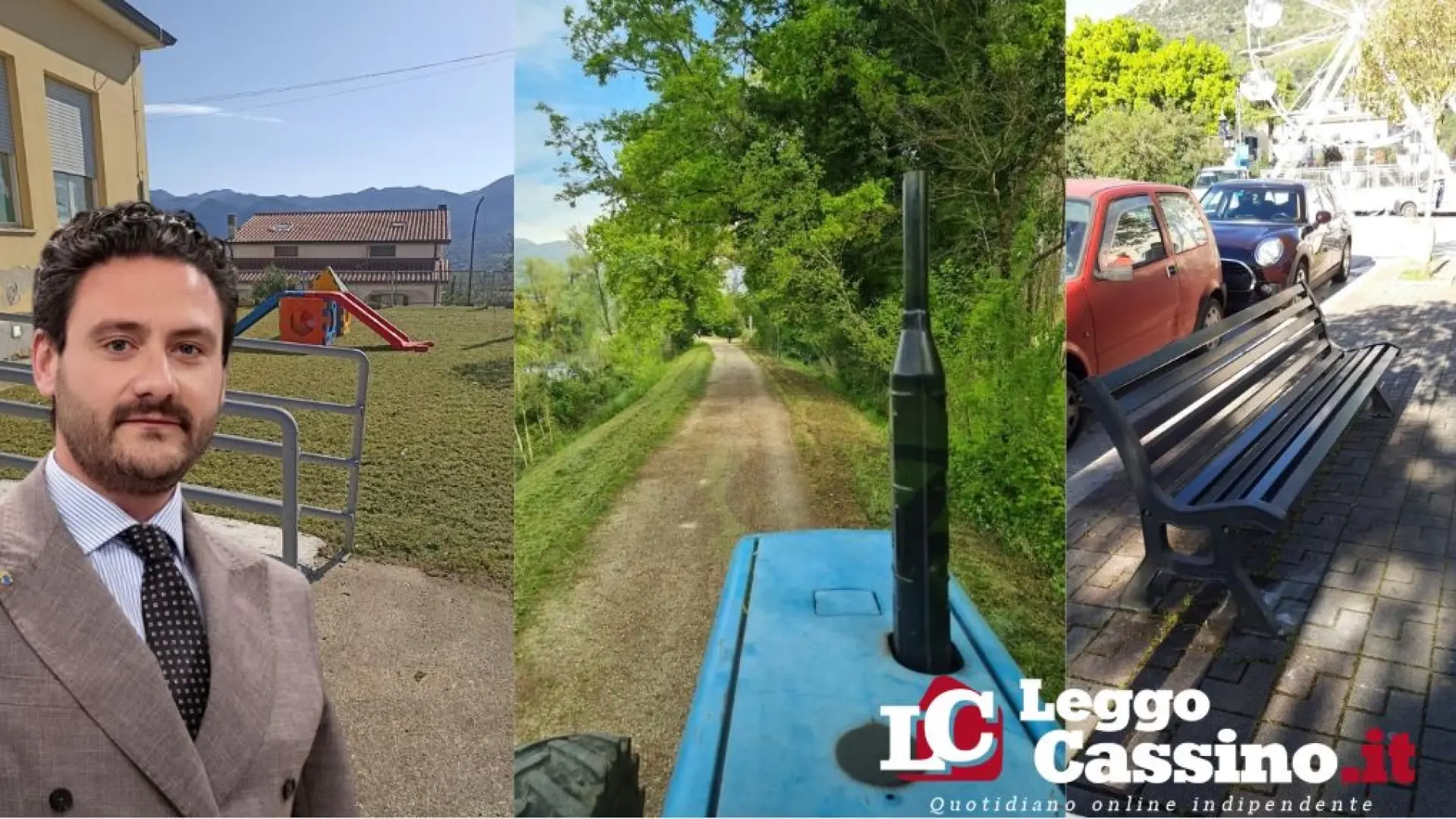 Cassino, vandali in Piazza Diaz: danni a una panchina. Si attiva la Manutenzione