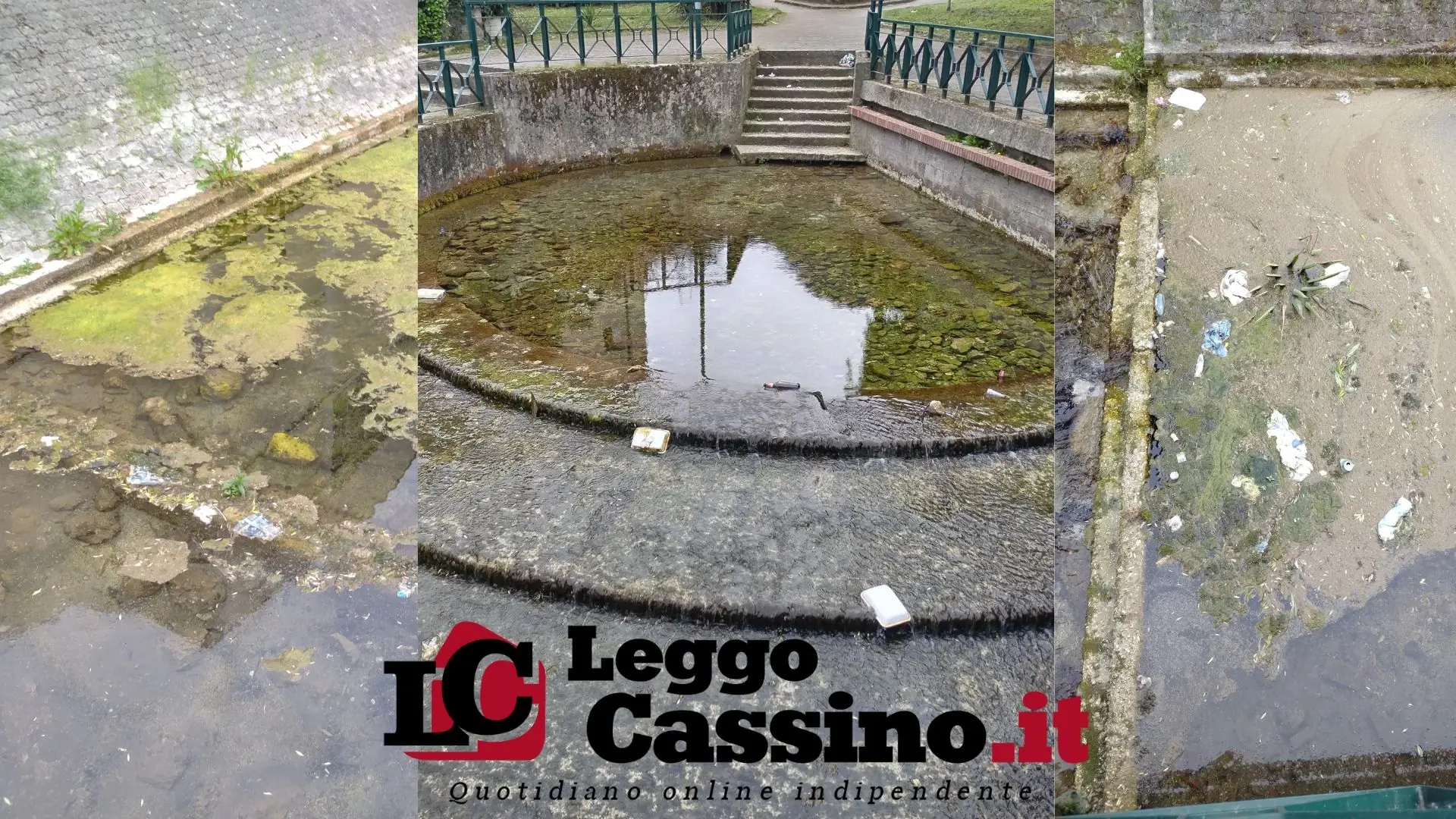 Cassino "piange" la sua sorgente, trasformata in discarica