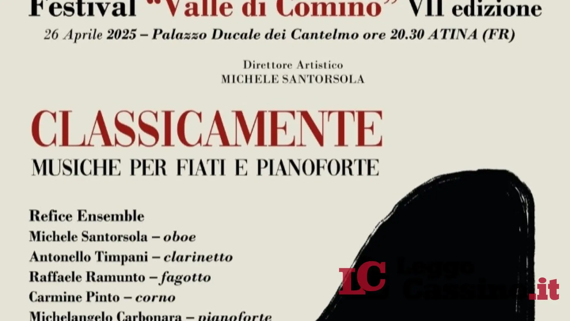 Musica di alta qualità per il Festival “Valle Di Comino”