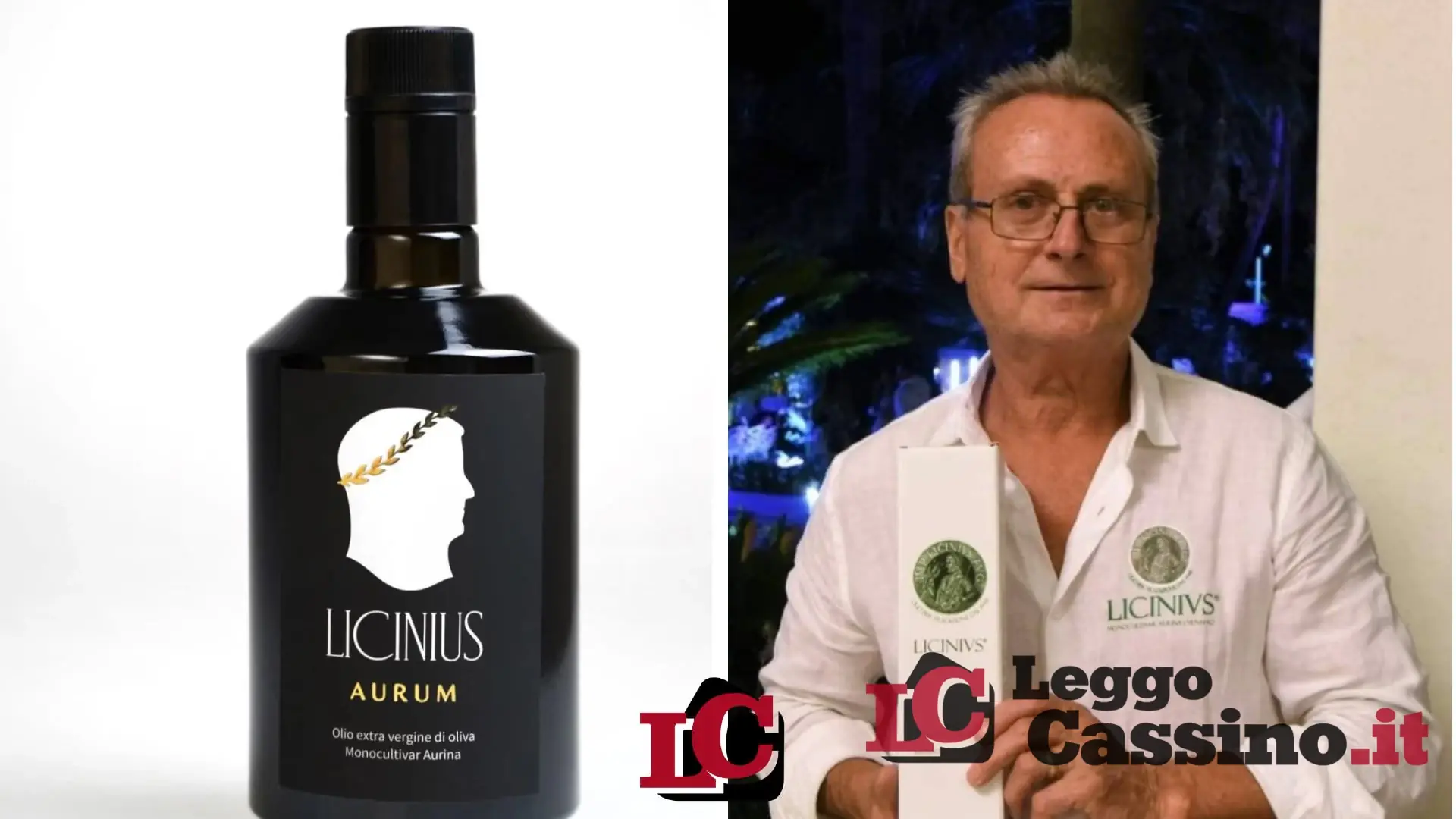 L'olio Licinius di Ernesto Di Muccio sbarca alla Parafarmacia del Corso di Cassino