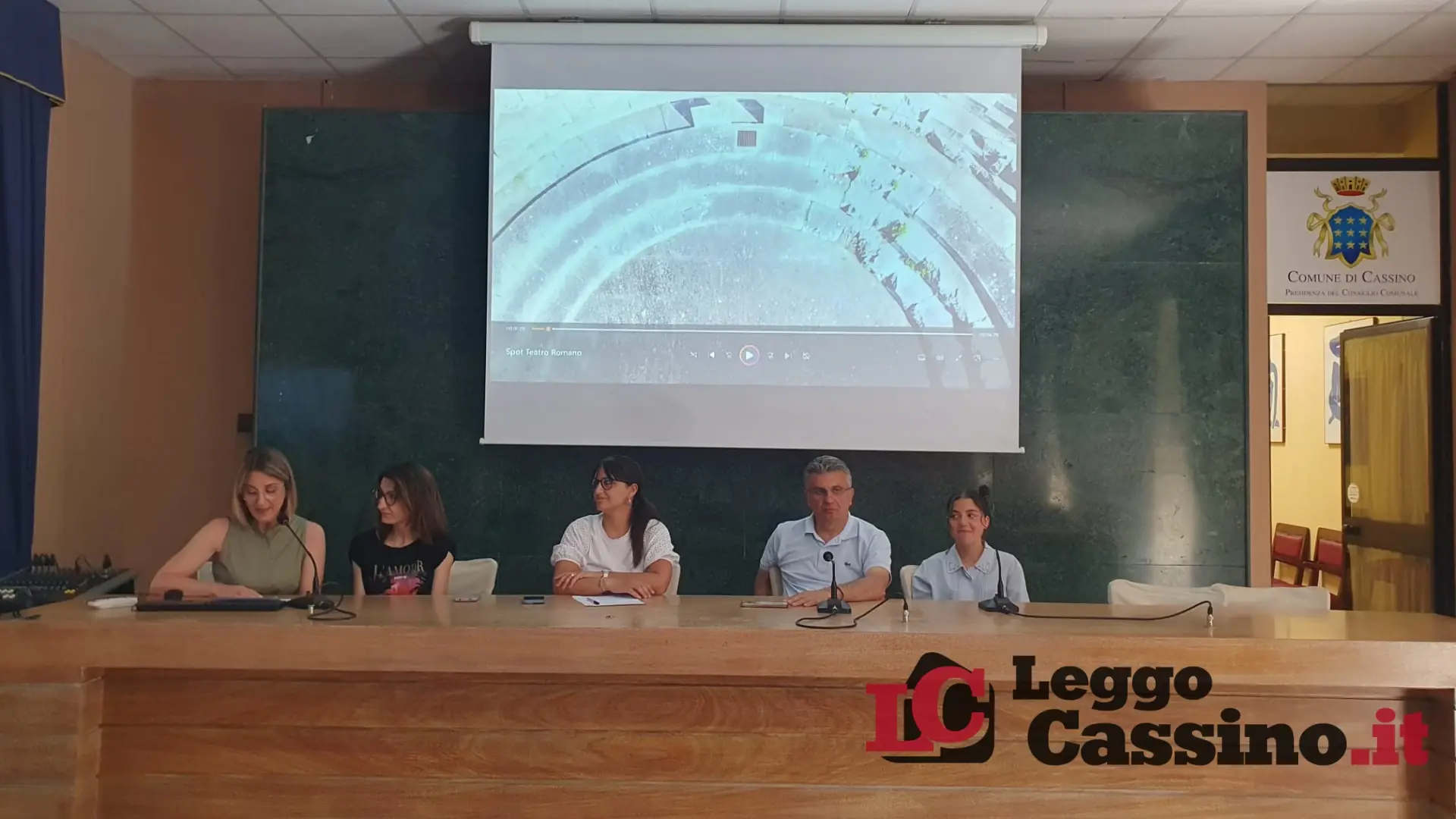 Cassino, presentato il video promozionale che celebra la riapertura del Teatro Romano