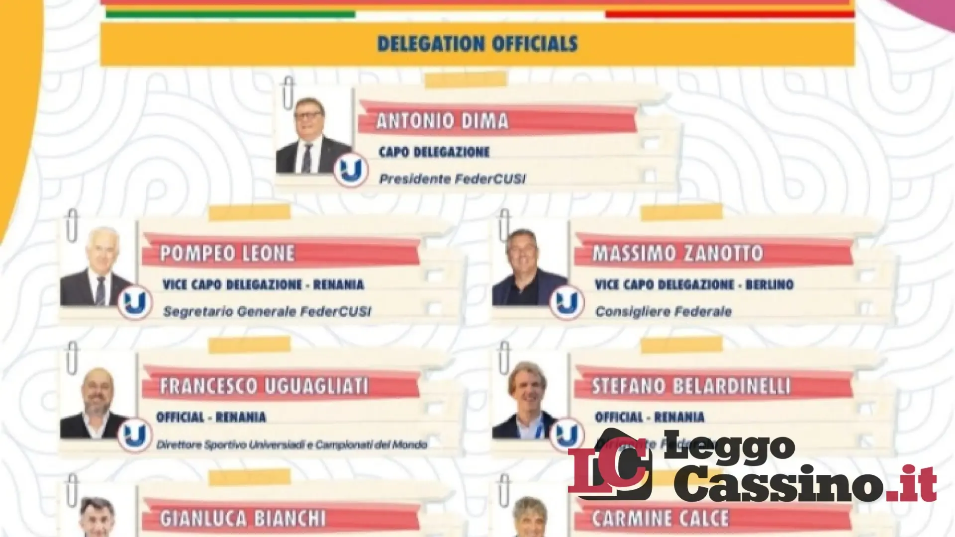 Germania Universiadi dal 16 al 27 luglio. Sarà presente anche Cassino