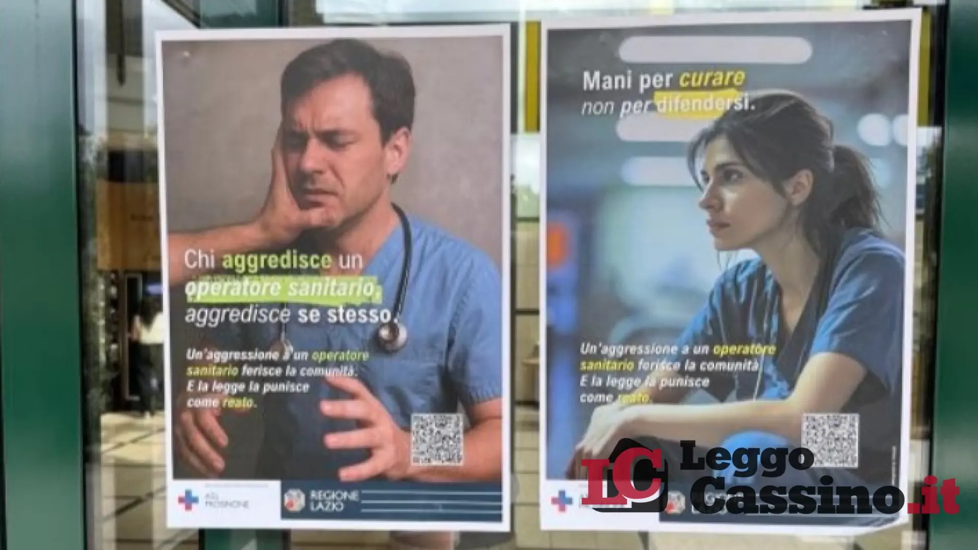 Distribuite ieri le locandine della campagna di sensibilizzazione sulle aggressioni agli operatori sanitari