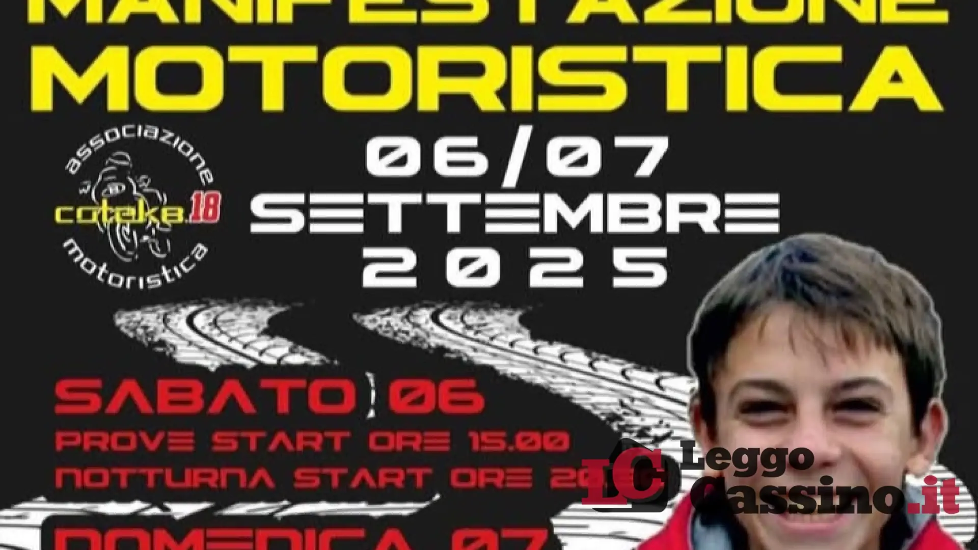 18^ Manifestazione Motoristica Cotek8 a Cassino. Nel weekend  il Trofeo Simone Celletti