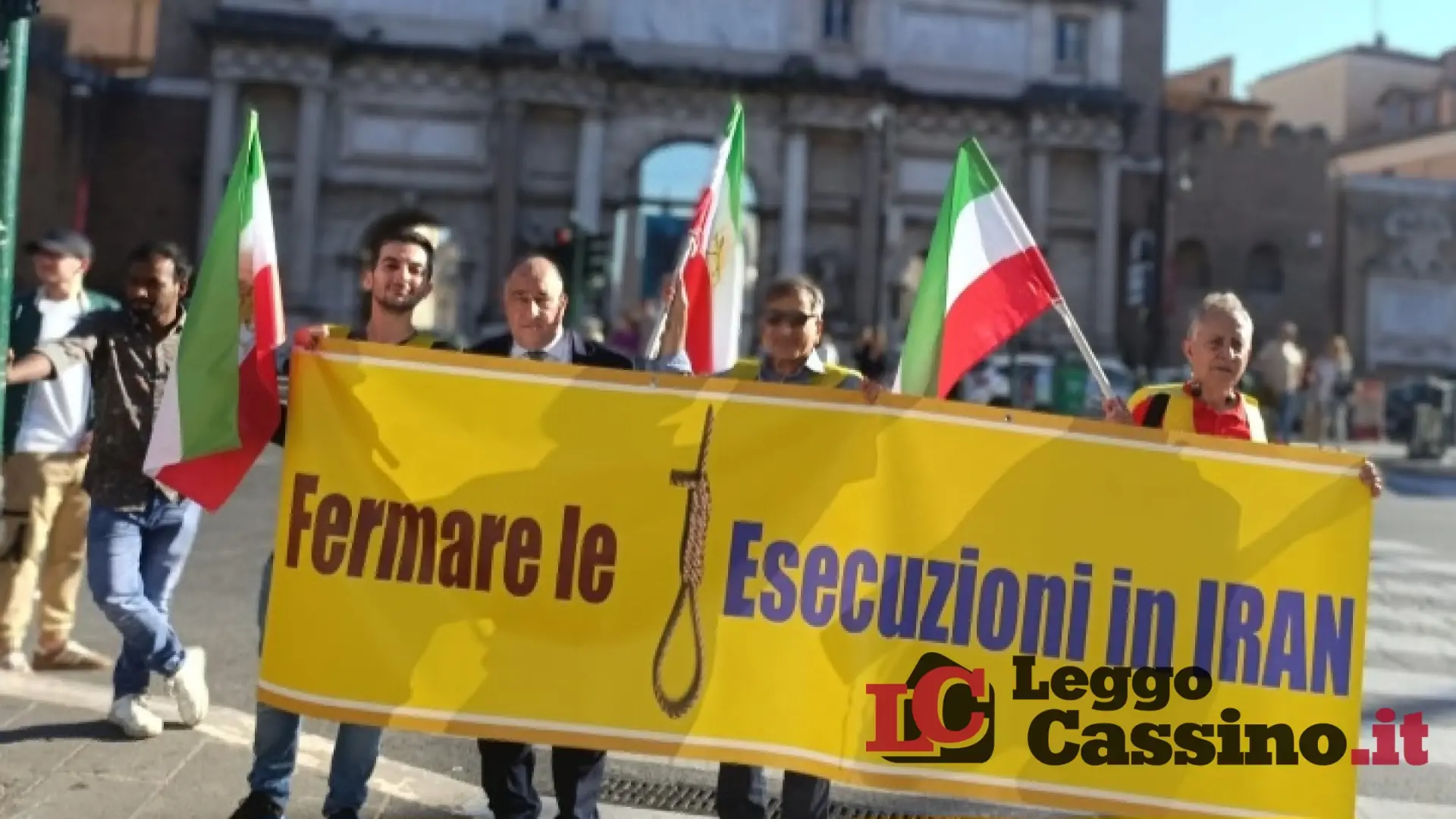 L'ex Sindaco di Coreno Ausonio a Roma: "No alle esecuzioni in Iran"