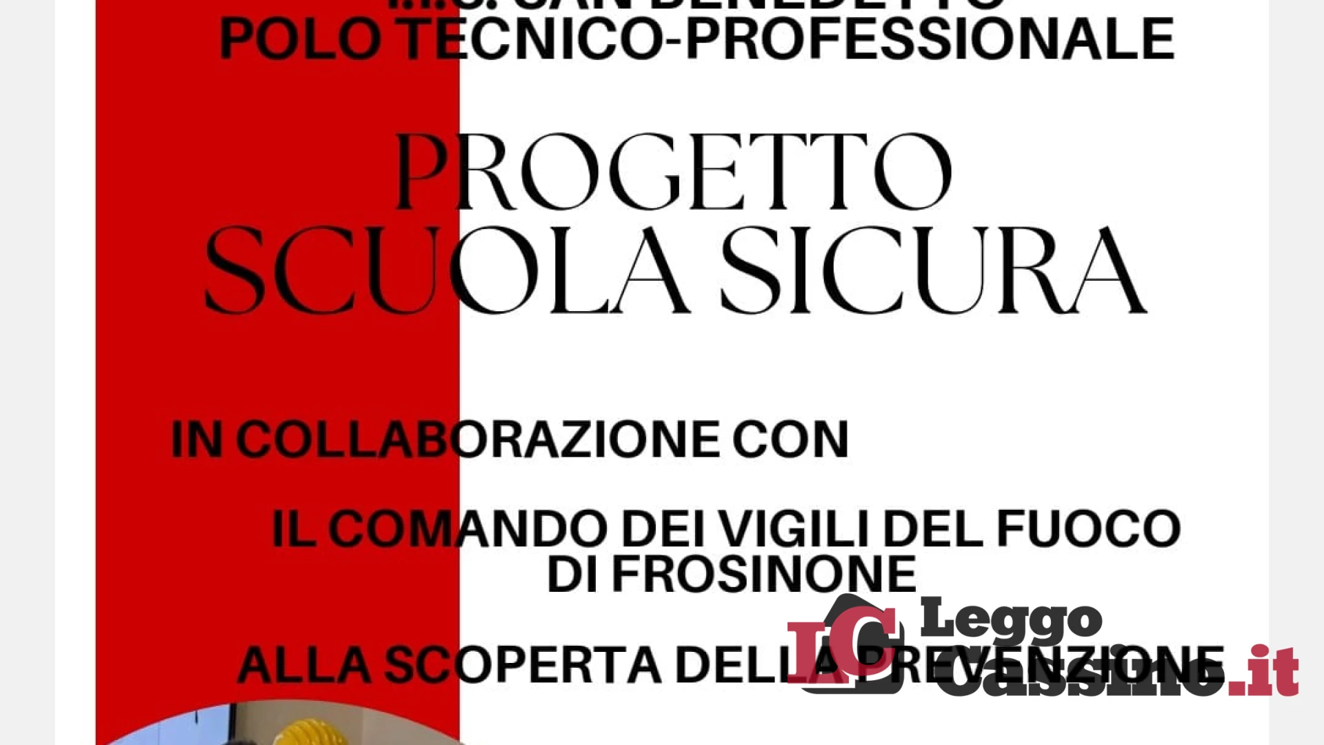 All'IIS San Benedetto di Cassino "Scuola Sicura"