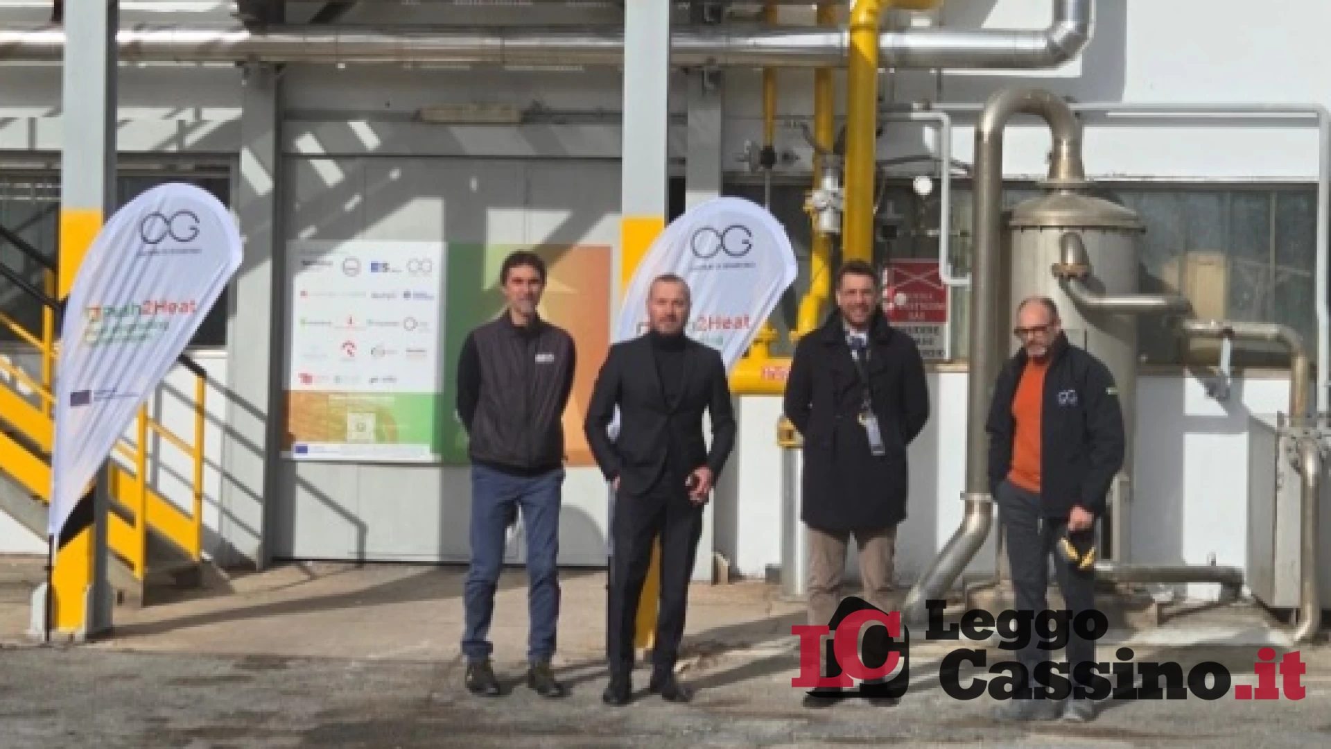 Luca Di Stefano in visita allo stabilimento Cartiere di Guarcino