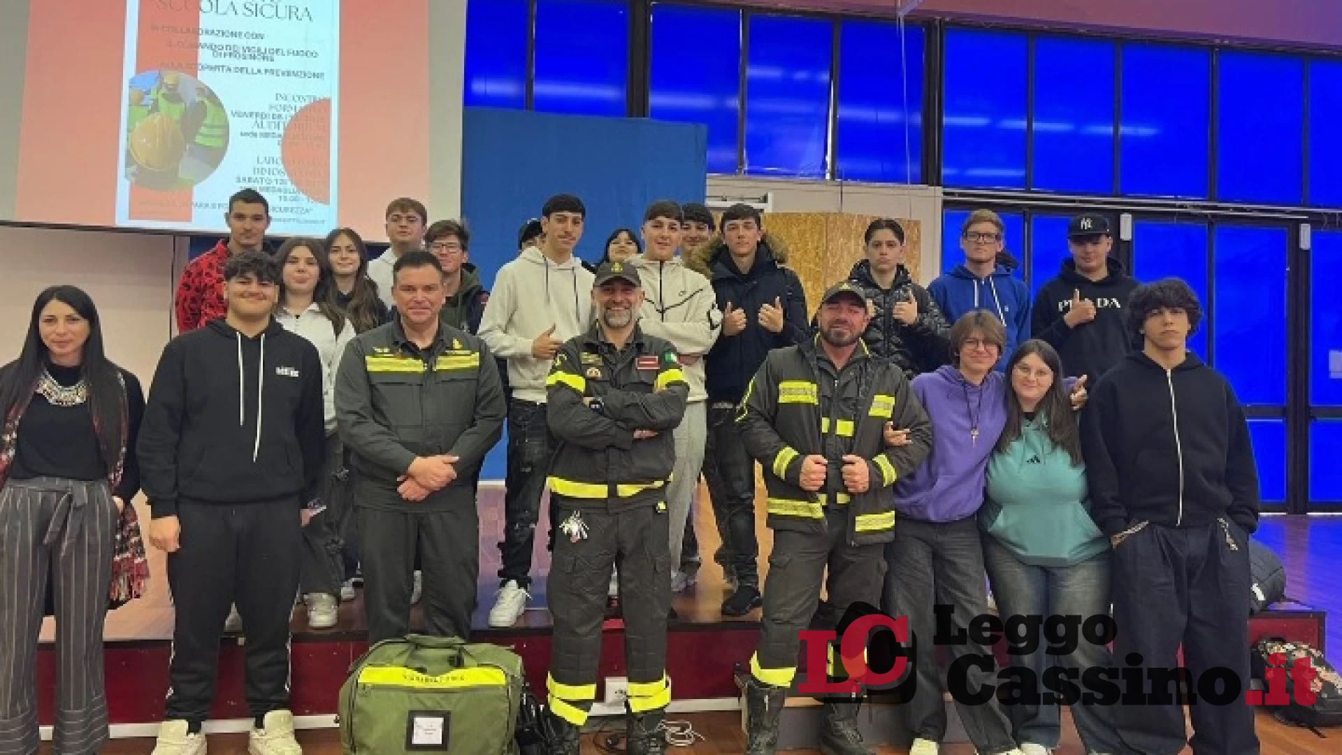 "Scuola Sicura": a Cassino i Vigili del Fuoco e l'IIS San Benedetto uniti per la cultura della prevenzione