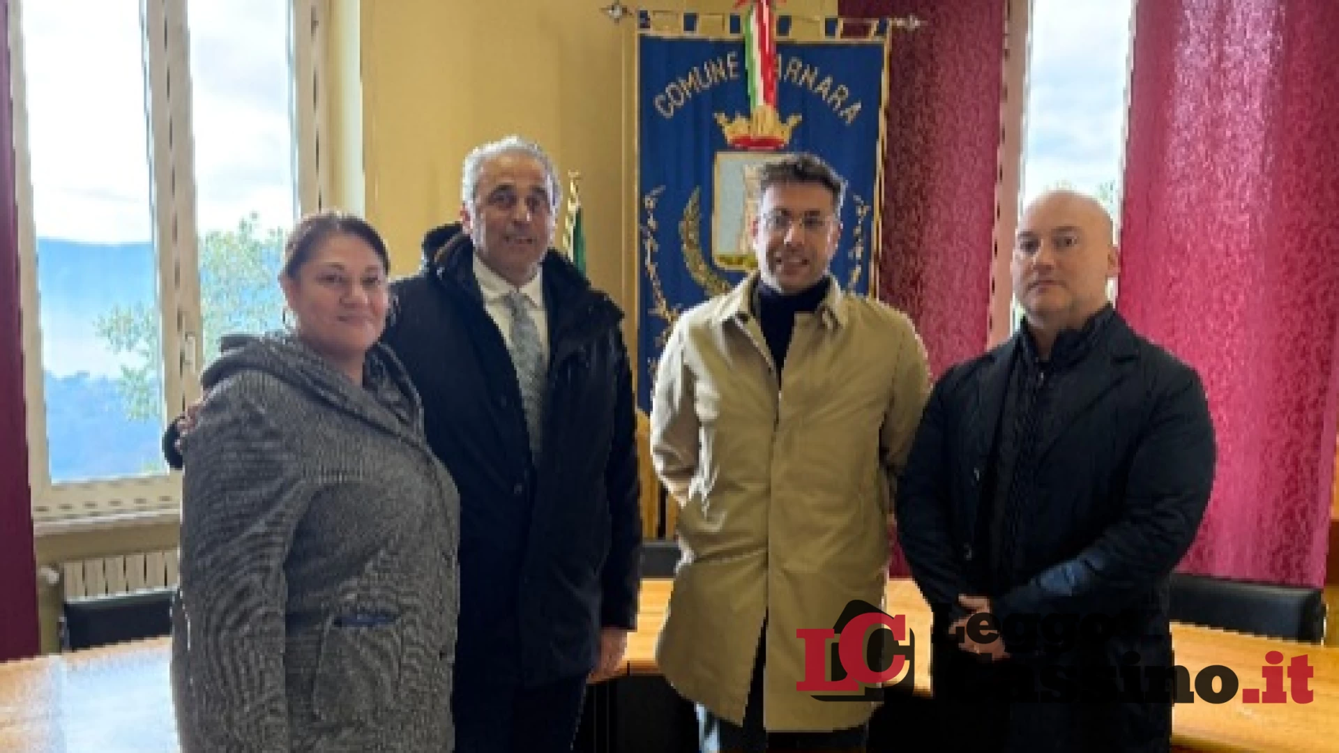 Luca Di Stefano in visita ad Arnara