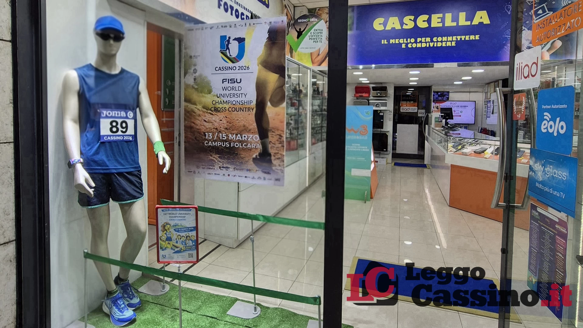 Le vetrine di Cassino si preparano ai Mondiali di Corsa Campestre
