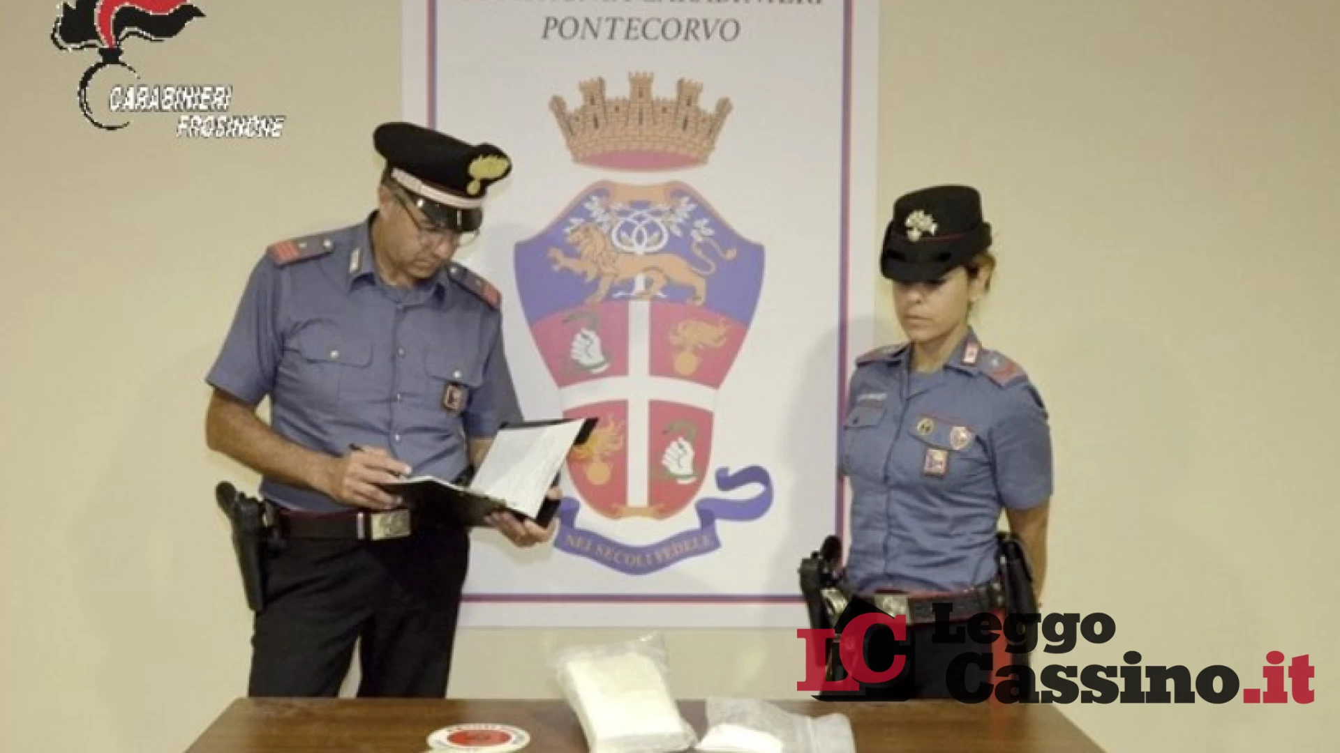 Nasconde oltre un chilo di cocaina in un B&B: arrestato 35enne di Pignataro Interamna