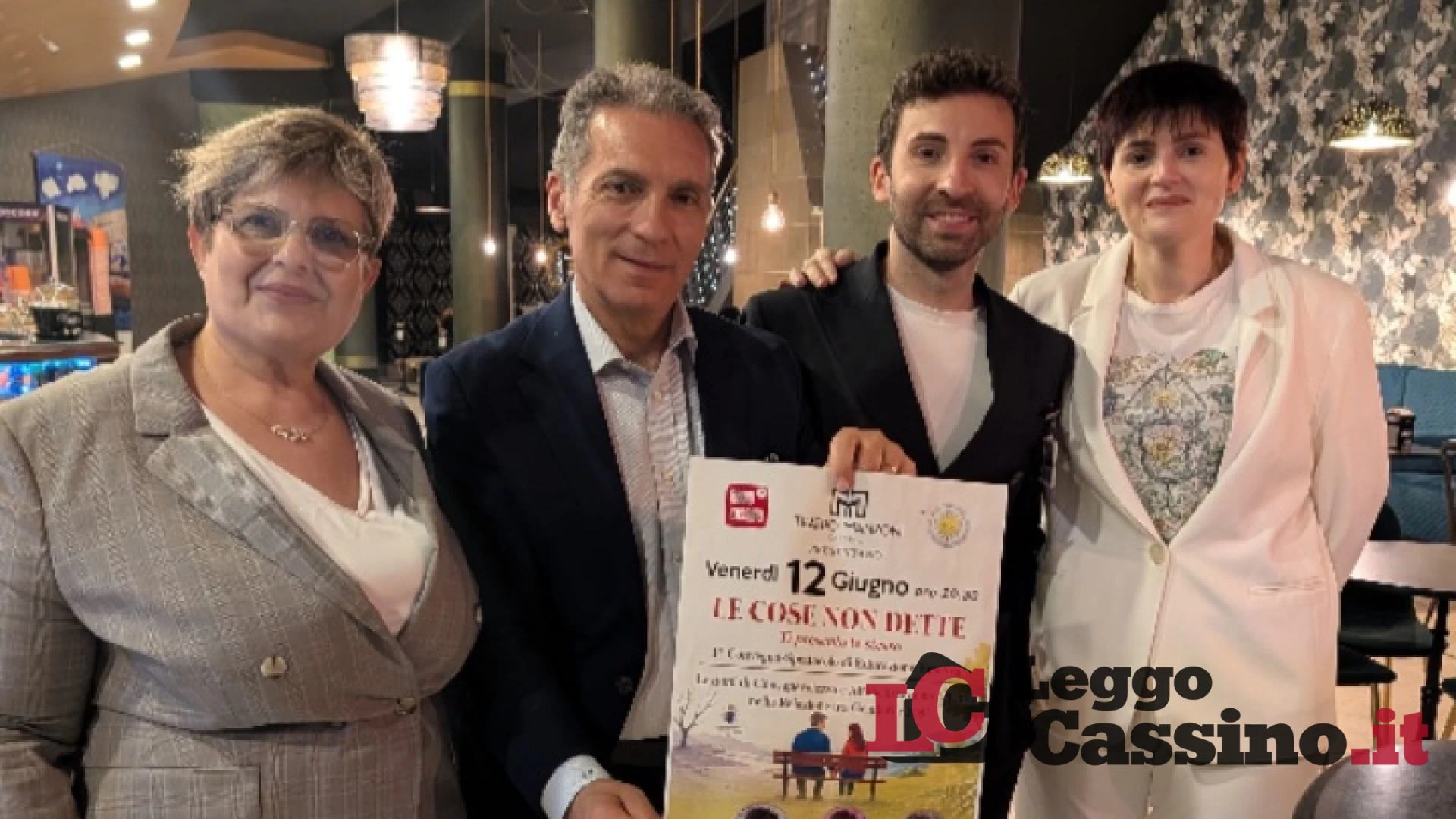 Grande successo di pubblico per il 1° convegno spettacolo "Le cose non dette" al Teatro Manzoni di Cassino