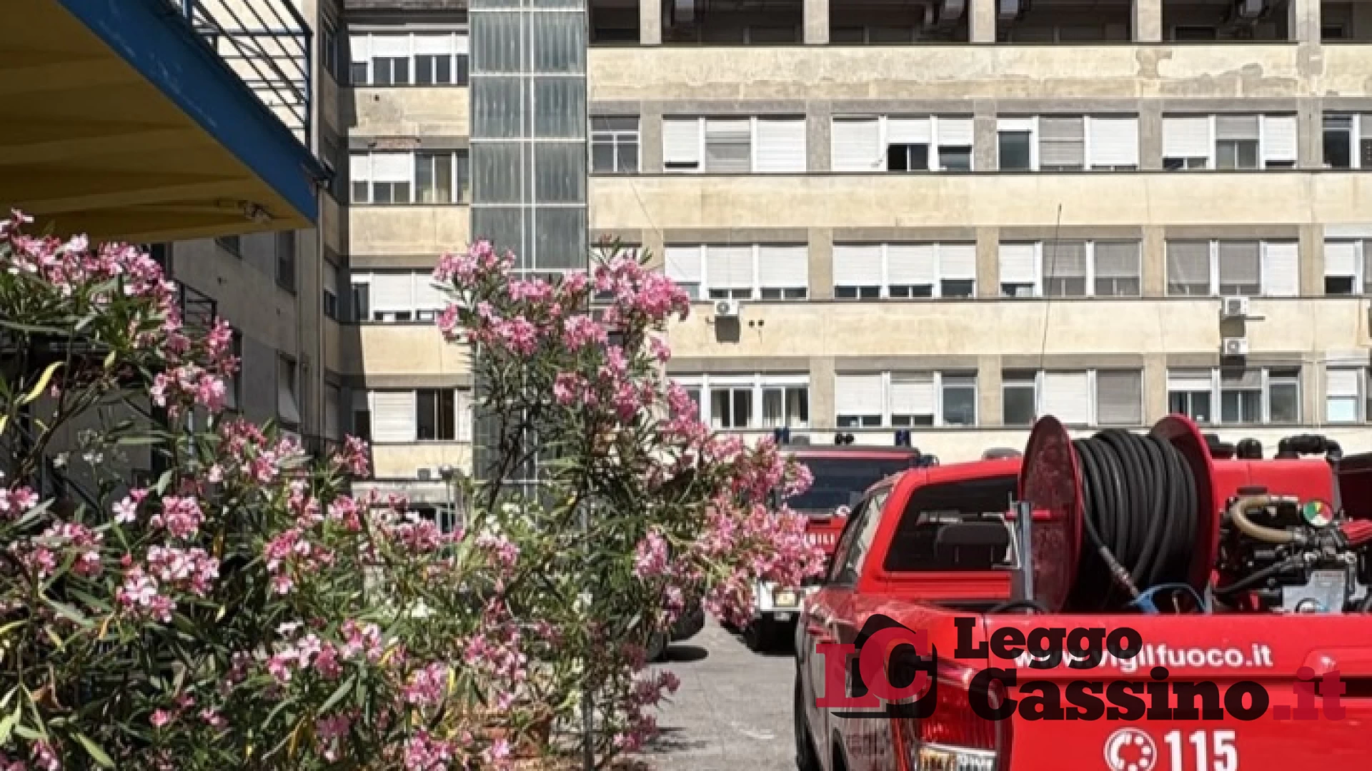 Principio d’incendio a Frosinone, la ASL ringrazia il personale: "Evitato il peggio grazie a prontezza e Vigili del Fuoco"