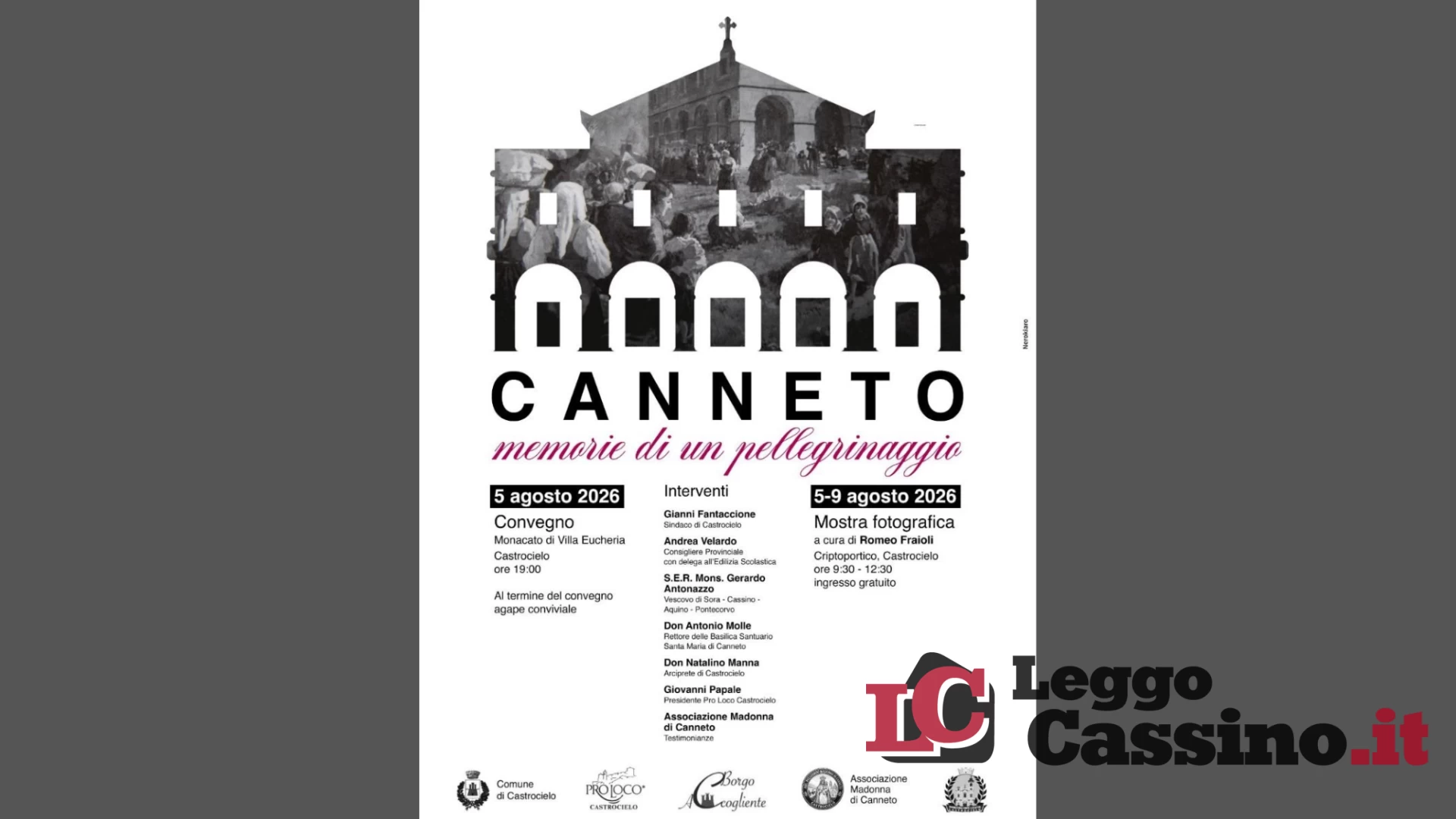 Canneto, memorie di un pellegrinaggio: un viaggio nella storia, nella fede e nell'identità della nostra comunità