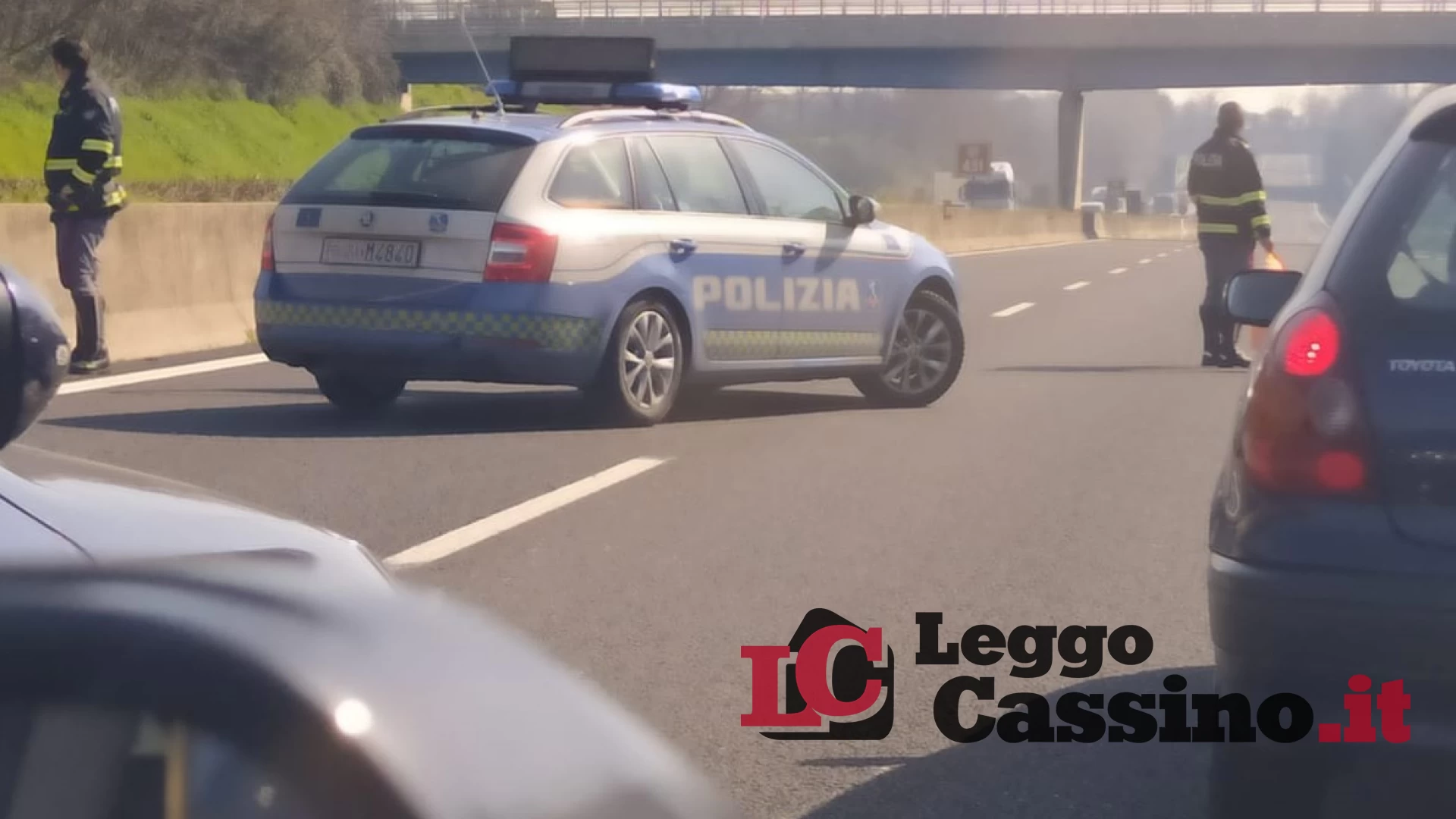 Incidente in autostrada tra Pontecorvo e Cassino