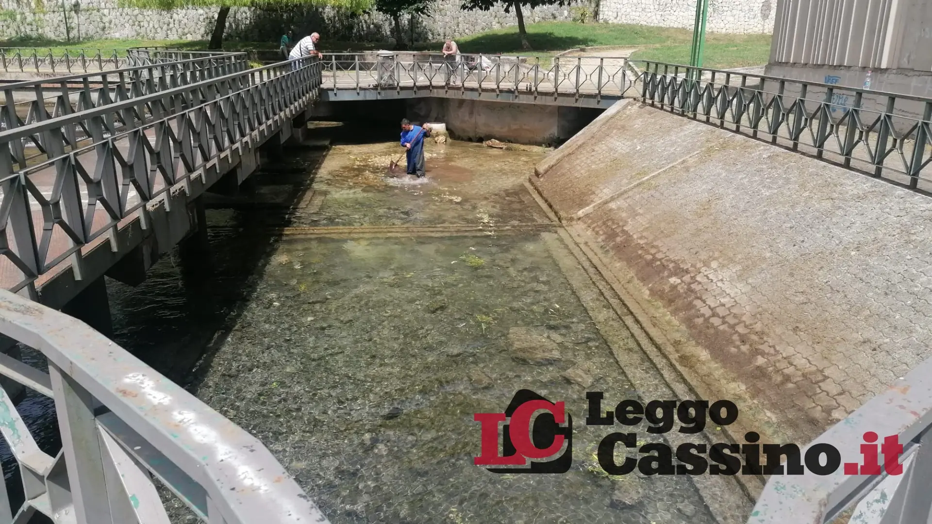 Cassino, ripulite le sorgenti del Gari. In azione i percettori del reddito di cittadinanza