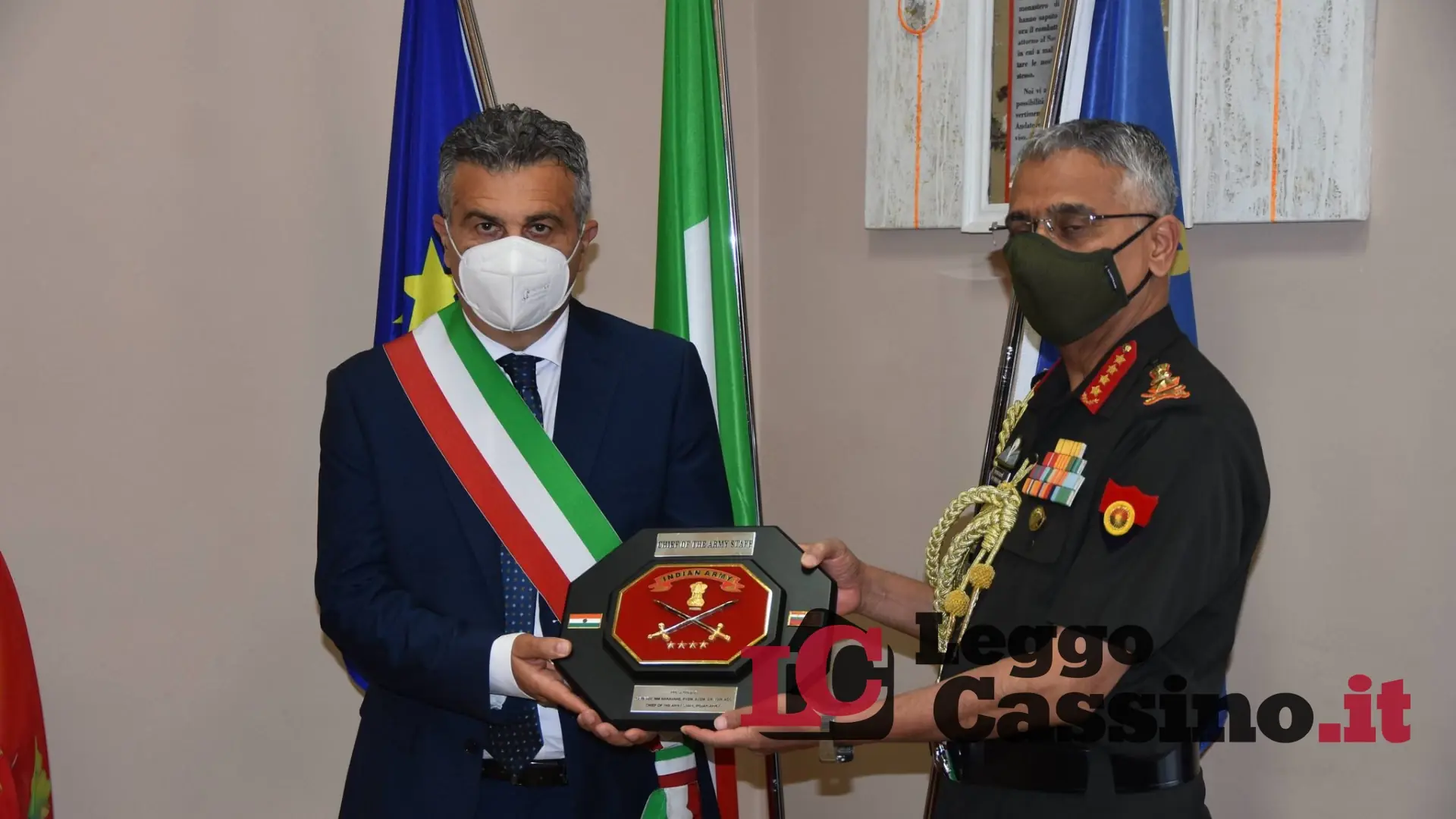 Cerimonia in onore dei soldati indiani