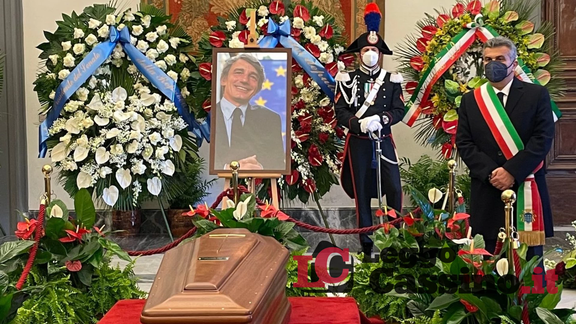 Salera a Roma per rendere omaggio a David Sassoli