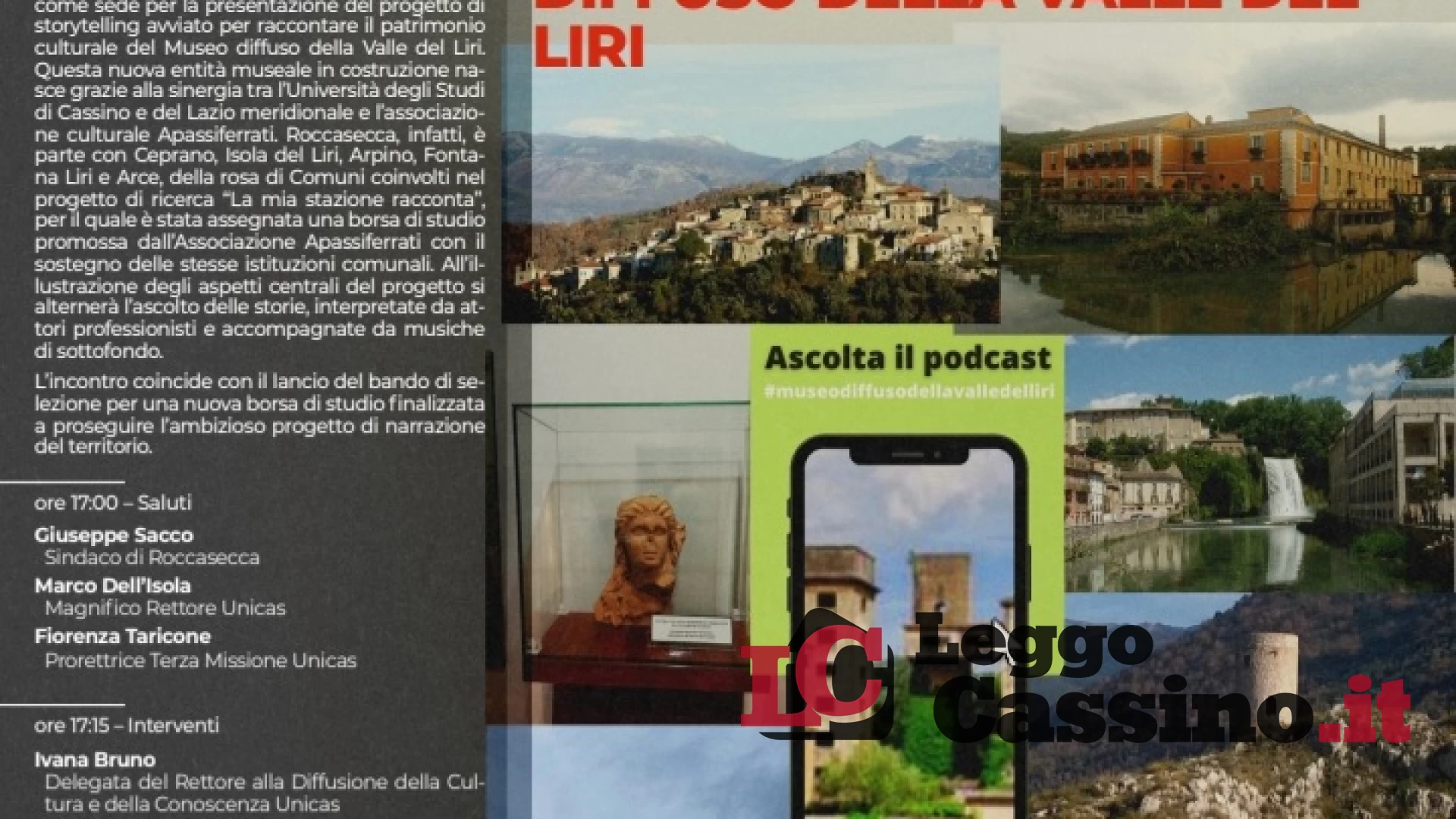“Storytelling per il Museo diffuso della Valle del Liri”