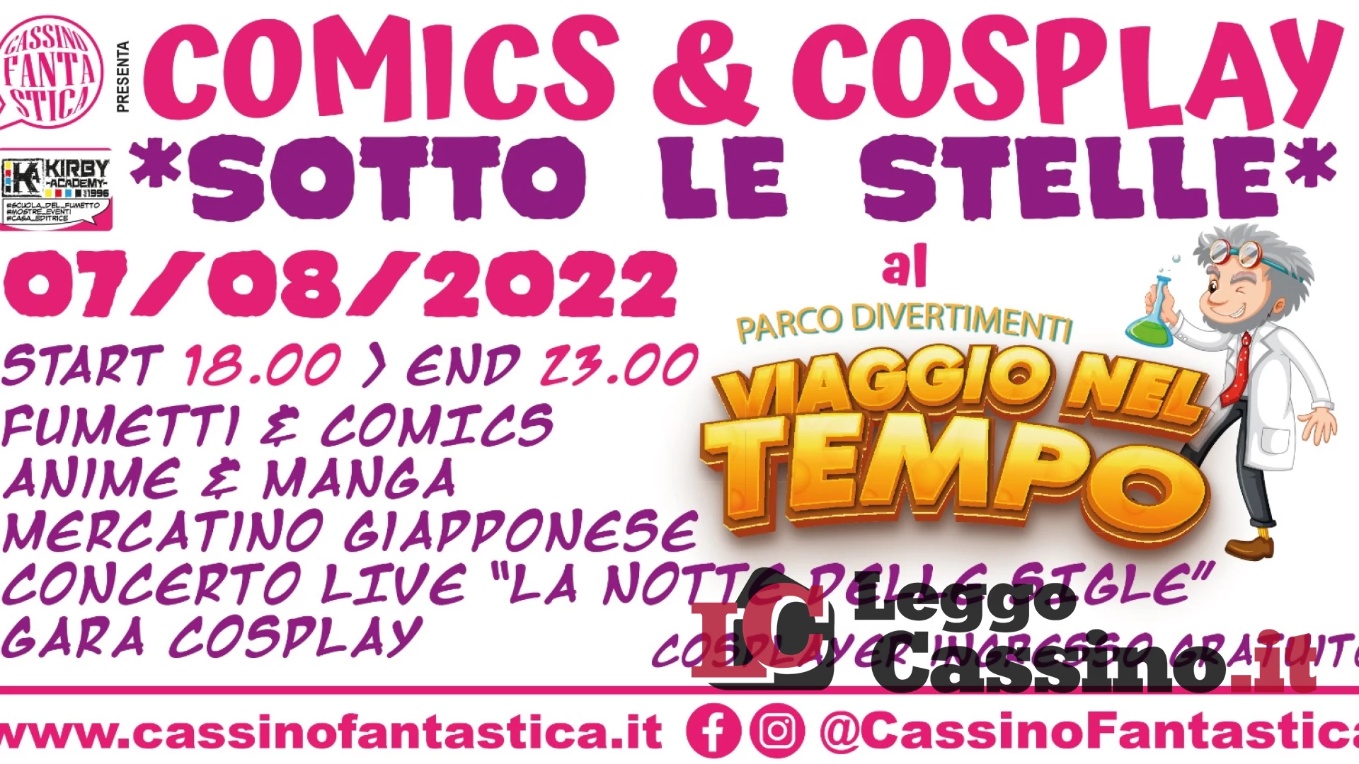Comics & Cosplay al parco divertimenti di Aquino