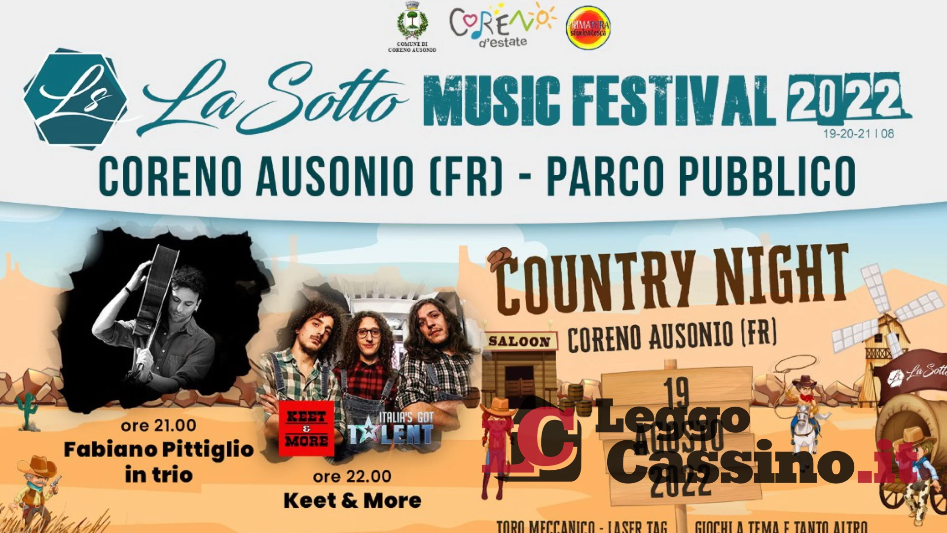 A Coreno Ausonio va di scena il "La Sotto Music Festival"