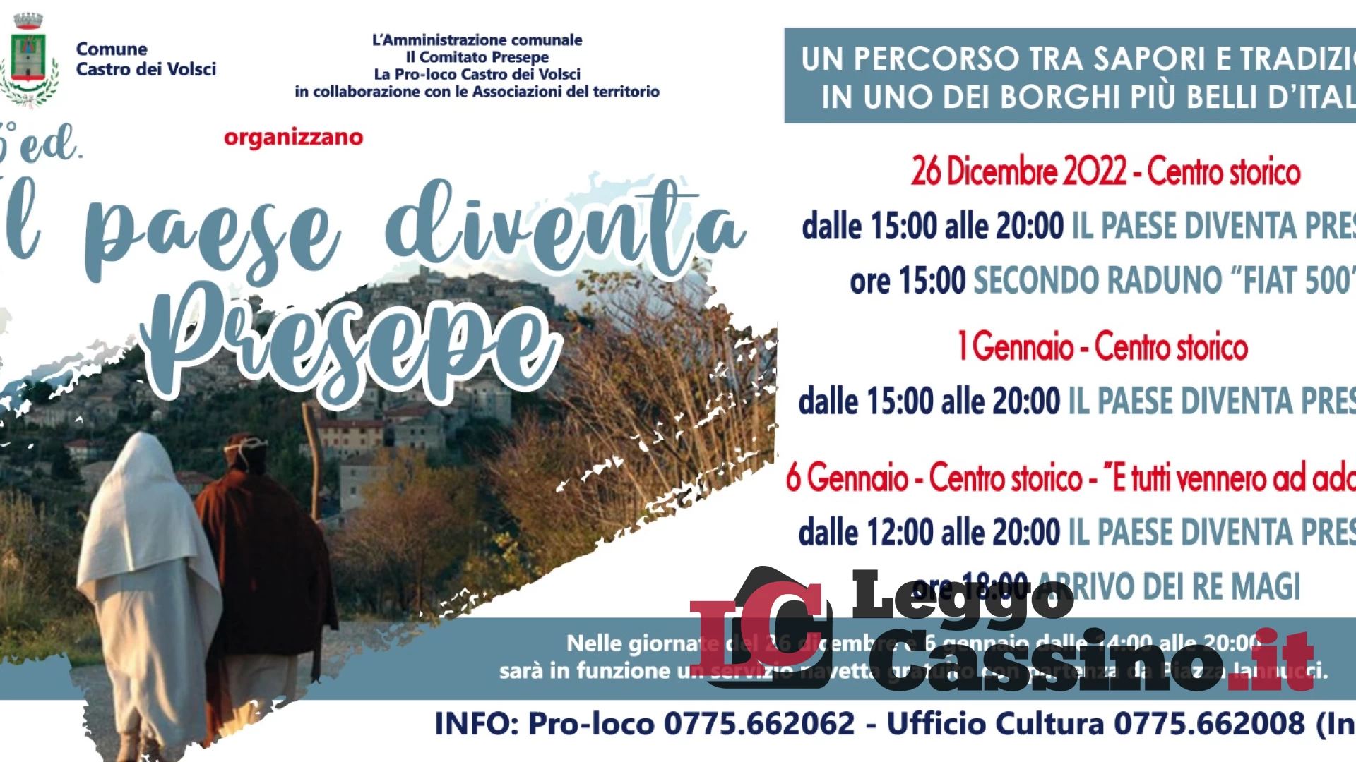 Castro dei Volsci, dove il paese diventa... presepe!