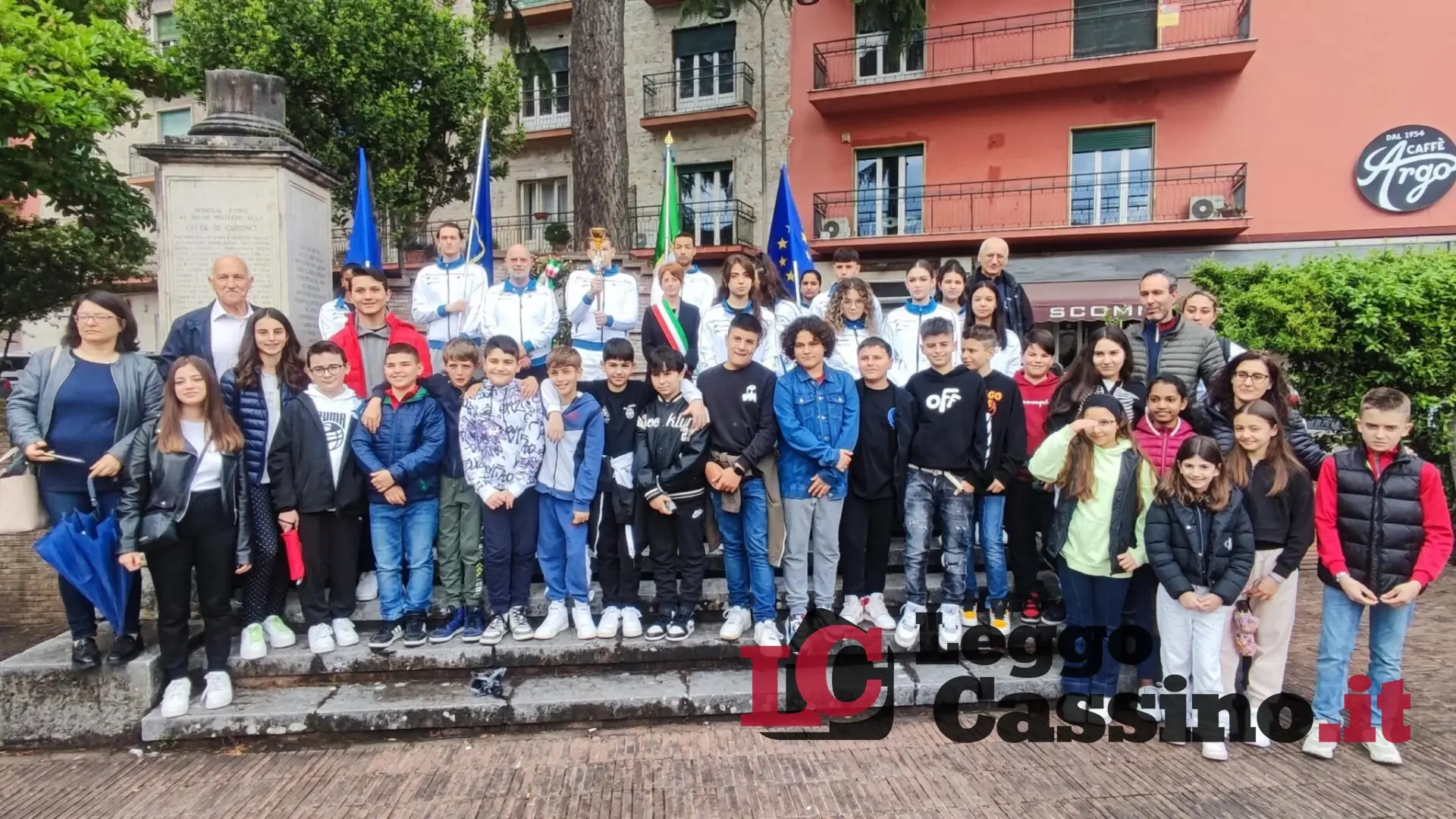 Dopo lo start da Ventotene la marcia per l'Europa fa tappa a Cassino