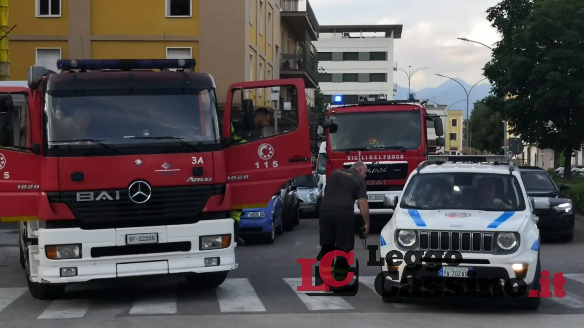 Incendio in un'abitazione, paura in pieno centro a Cassino
