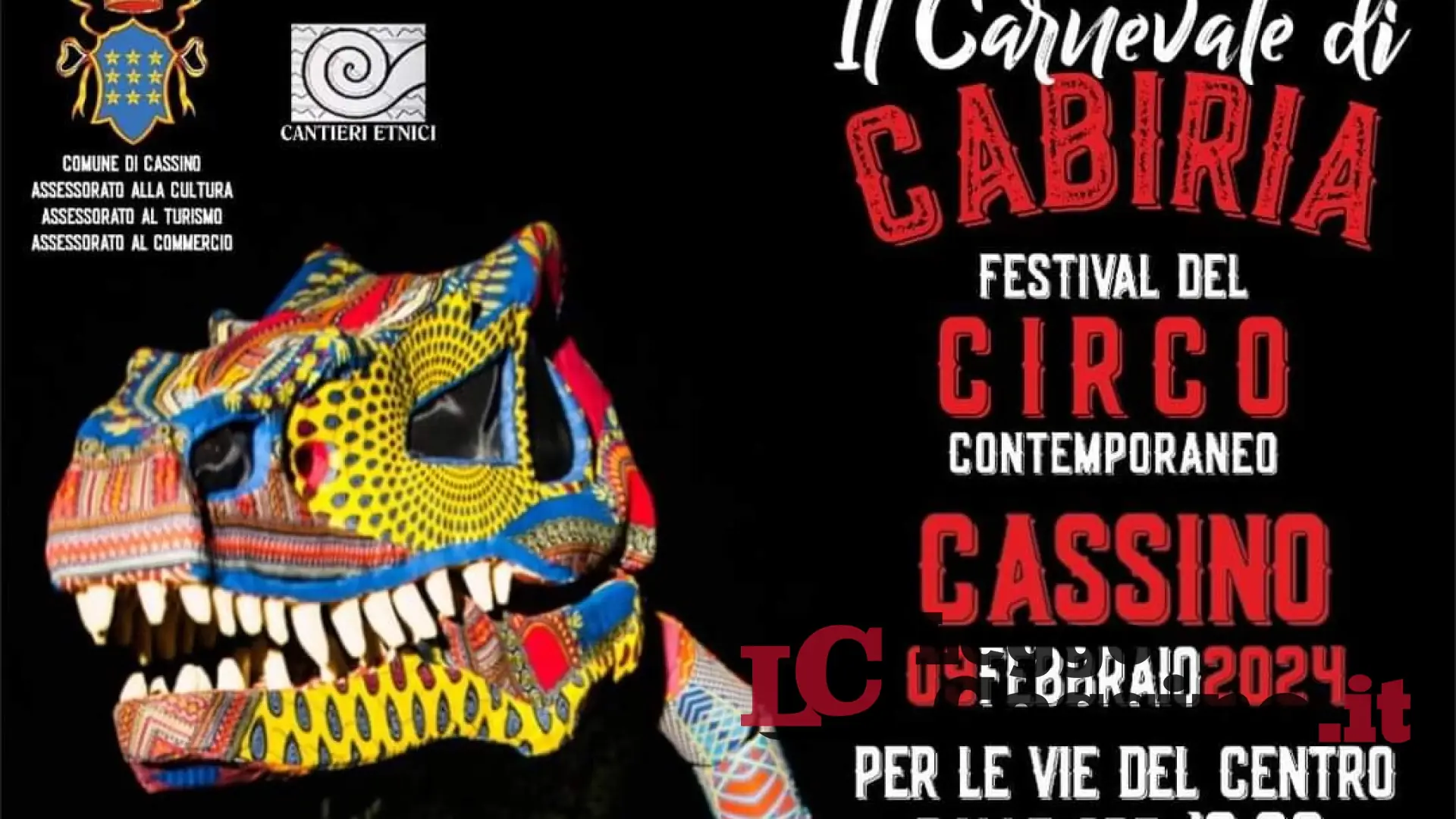 "Cabiria",  a Cassino il più grande spettacolo del weekend del Carnevale