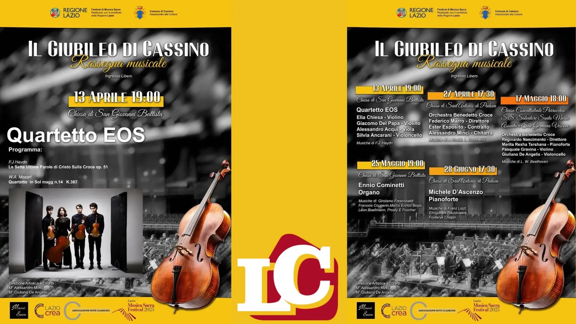 Cassino si riempie di musica: torna la rassegna “Il Giubileo di Cassino”
