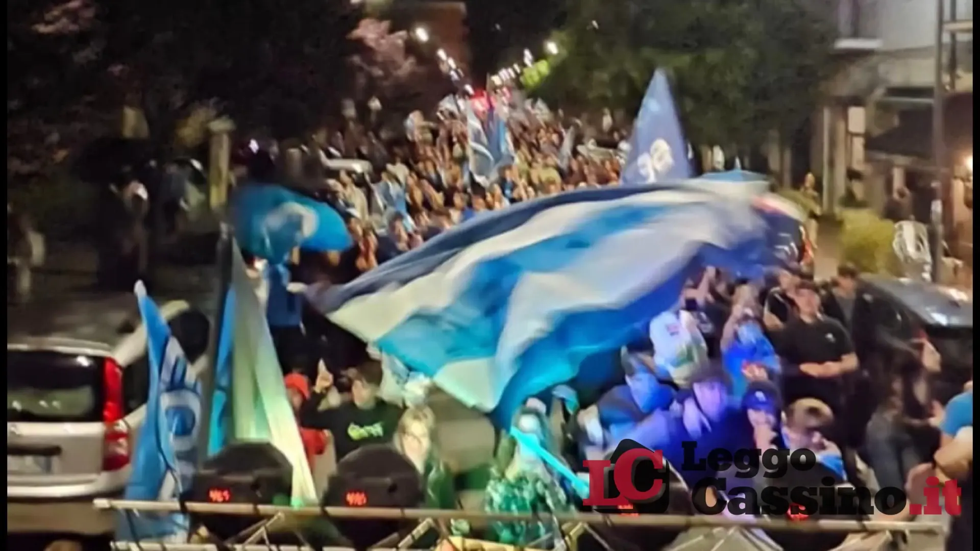 Cassino in festa per il quarto scudetto del Napoli