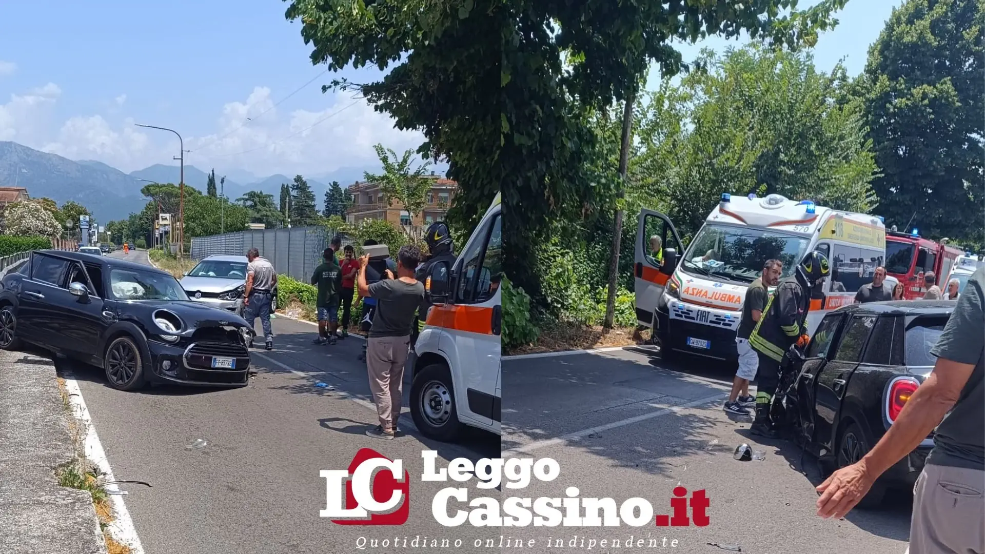 Scontro tra due auto in via Sferracavalli: tre feriti e tanta paura