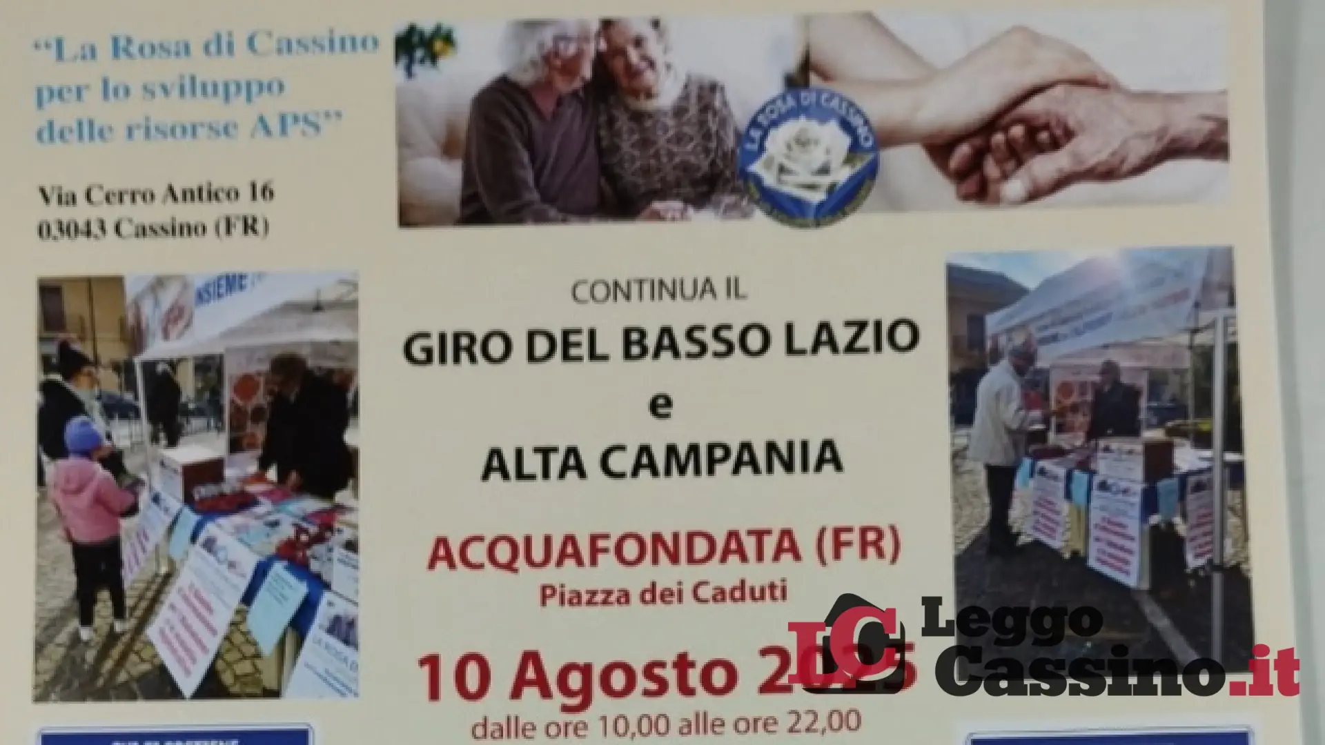 Continua il Giro per l'Alzheimer con il Gazebo informativo nel Basso Lazio e Alta Campania
