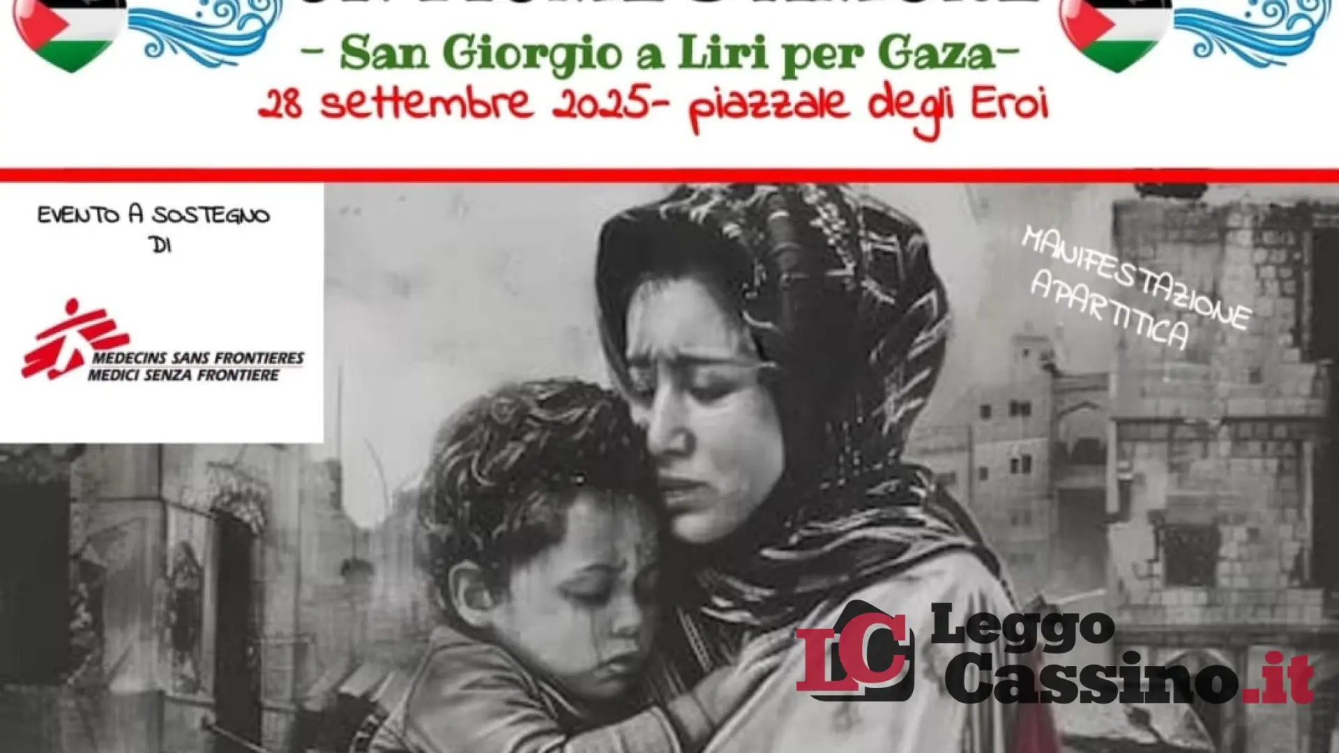 A San Giorgio a Liri, una giornata di solidarietà e cultura per sostenere Gaza