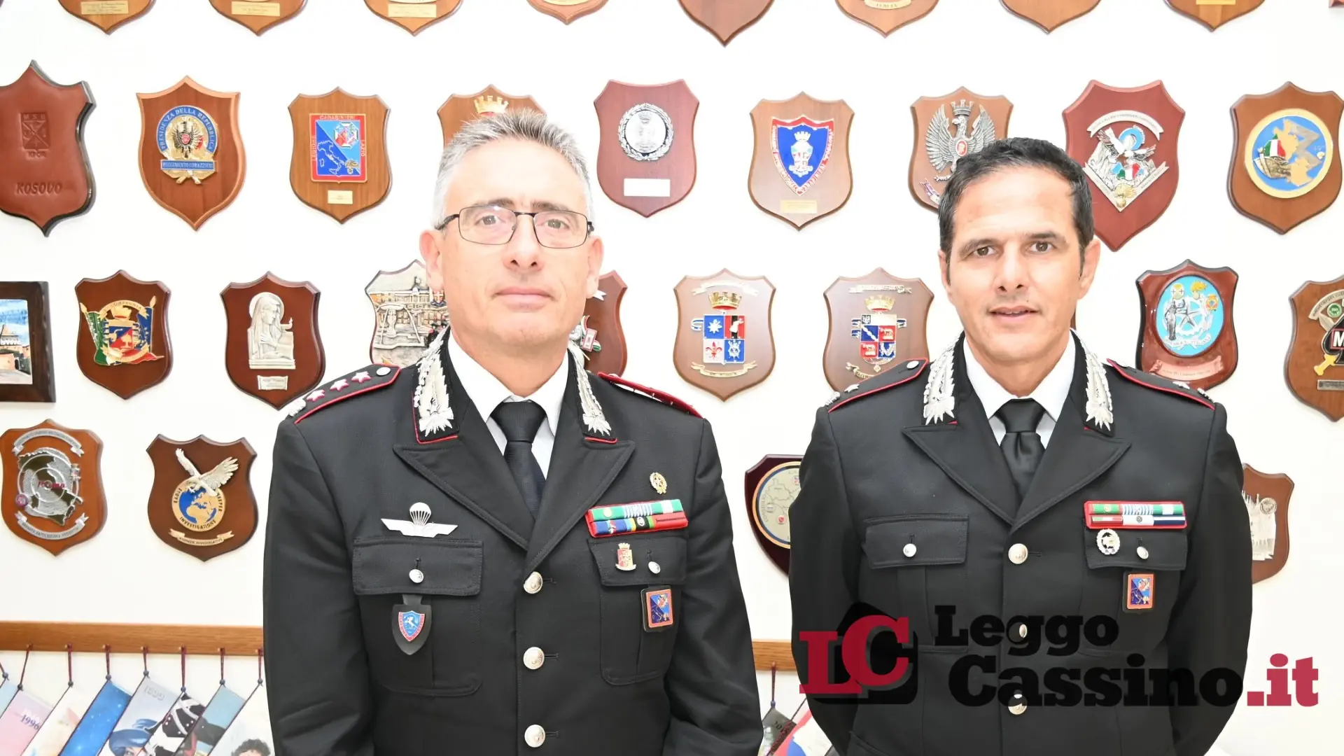 Il Maggiore Felice Egidio al comando della Compagnia Carabinieri di Pontecorvo