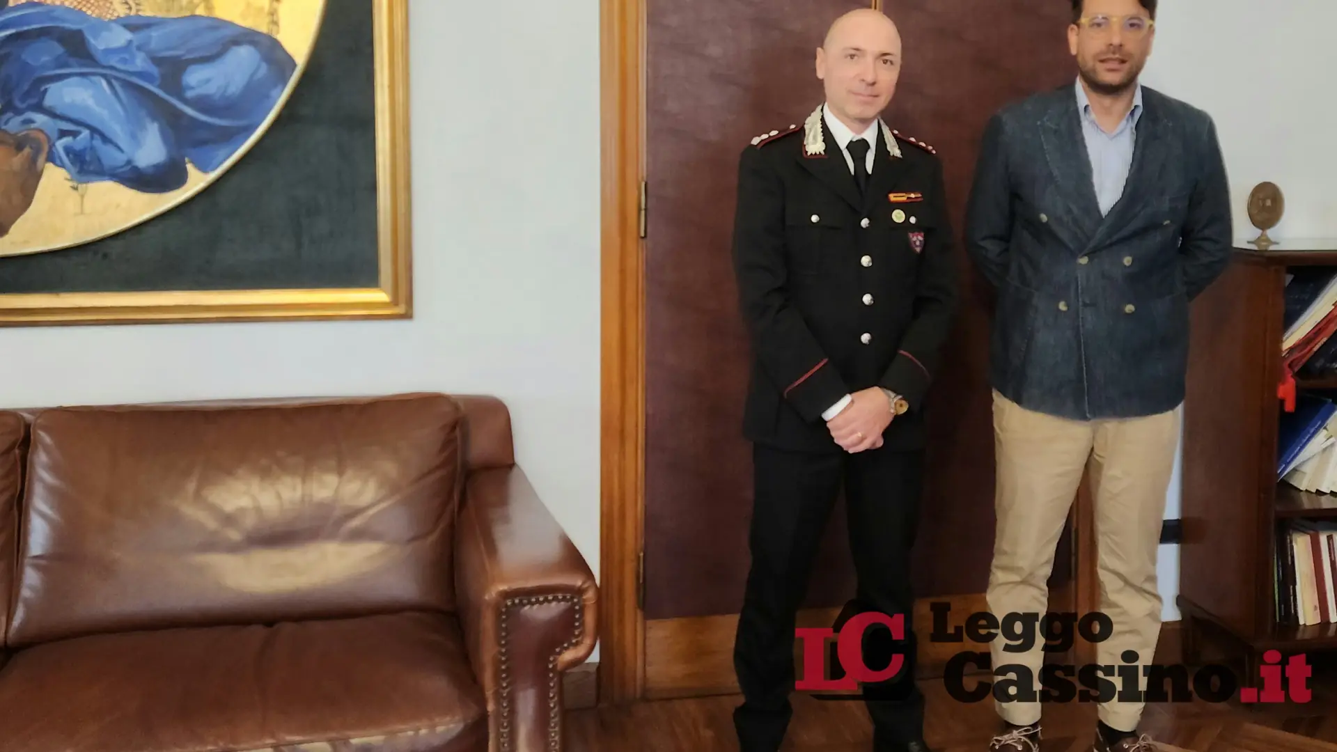 Frosinone: Luca Di Stefano accoglie il nuovo comandante dei Carabinieri Forestali