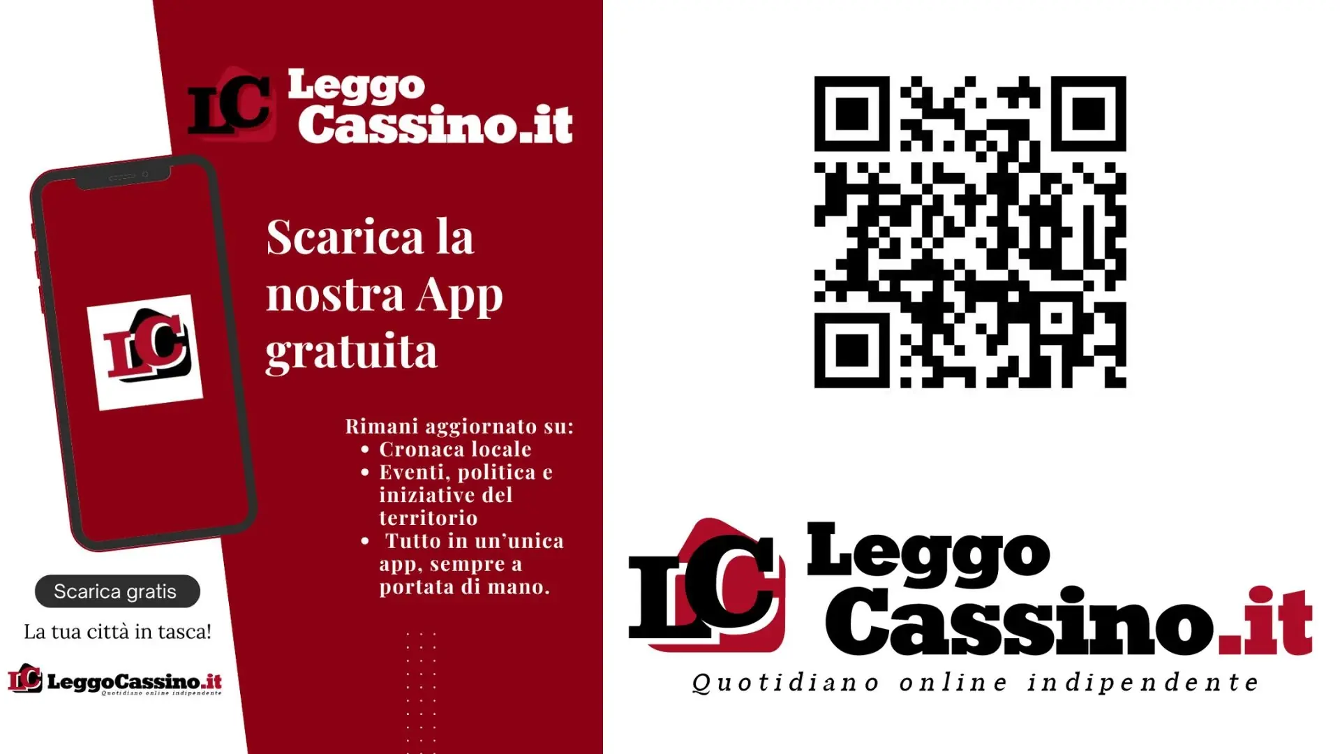 LeggoCassino.it sbarca sugli store: l'informazione locale ora è a portata di click