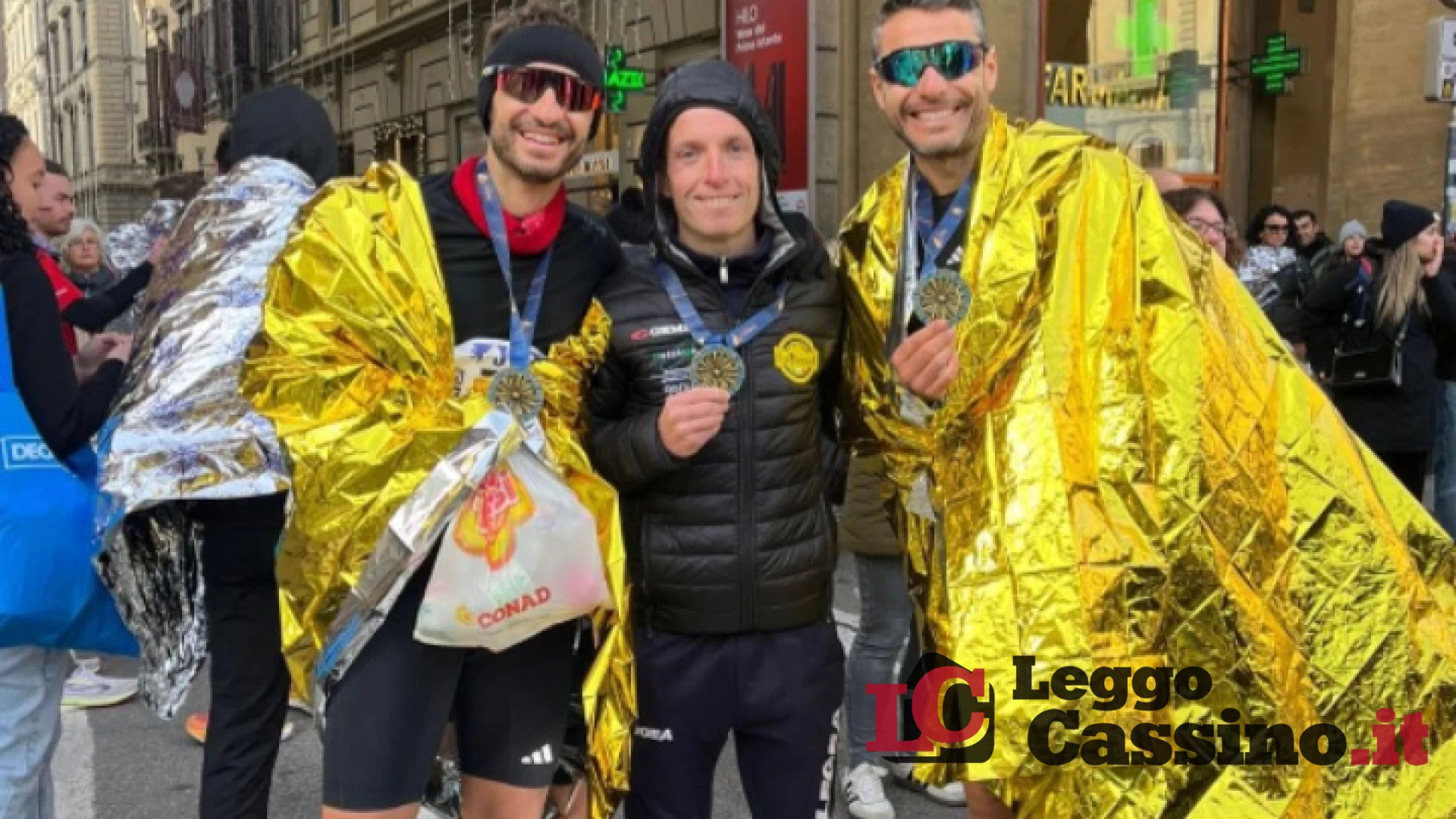 Trionfo del Cus Cassino alla Maratona di Firenze: tre atleti al traguardo