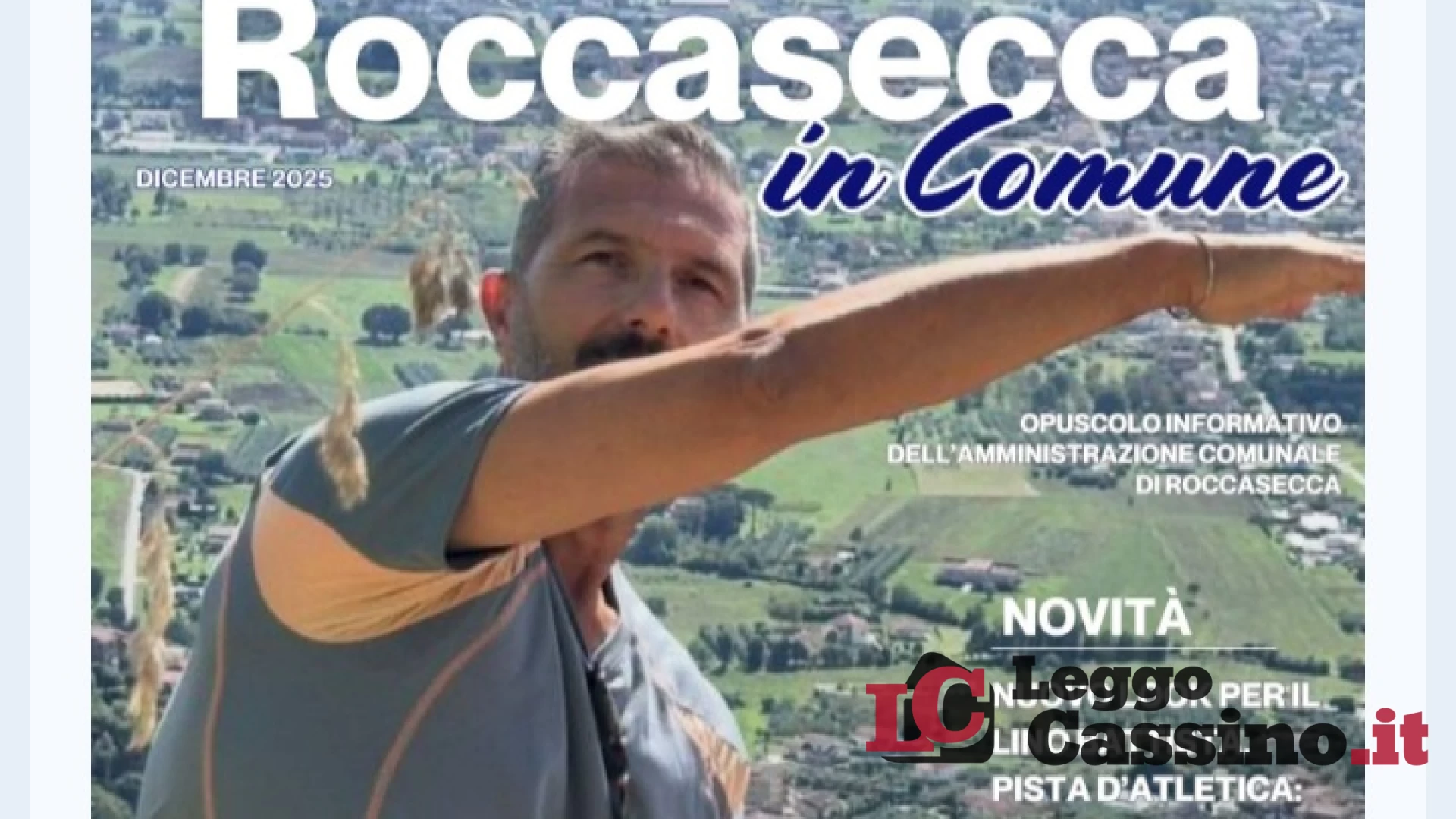 Roccasecca, un opuscolo in Comune per raccontare il 2025 e i progetti futuri del 2026